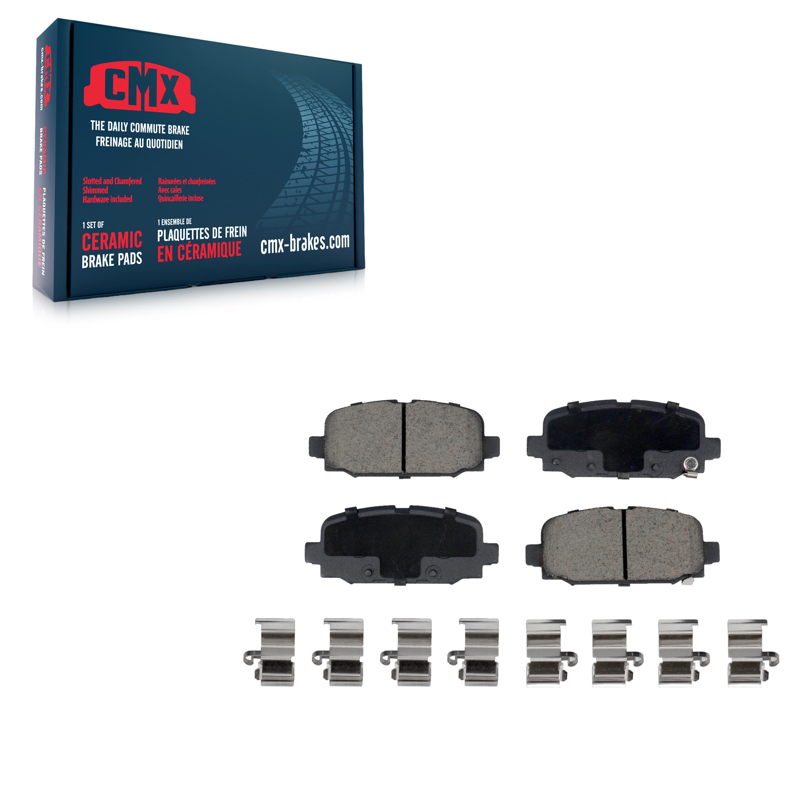 CMX CMX-D2081 Disc Brake Pad for 2017-2023 Jeep Compass - Rear
