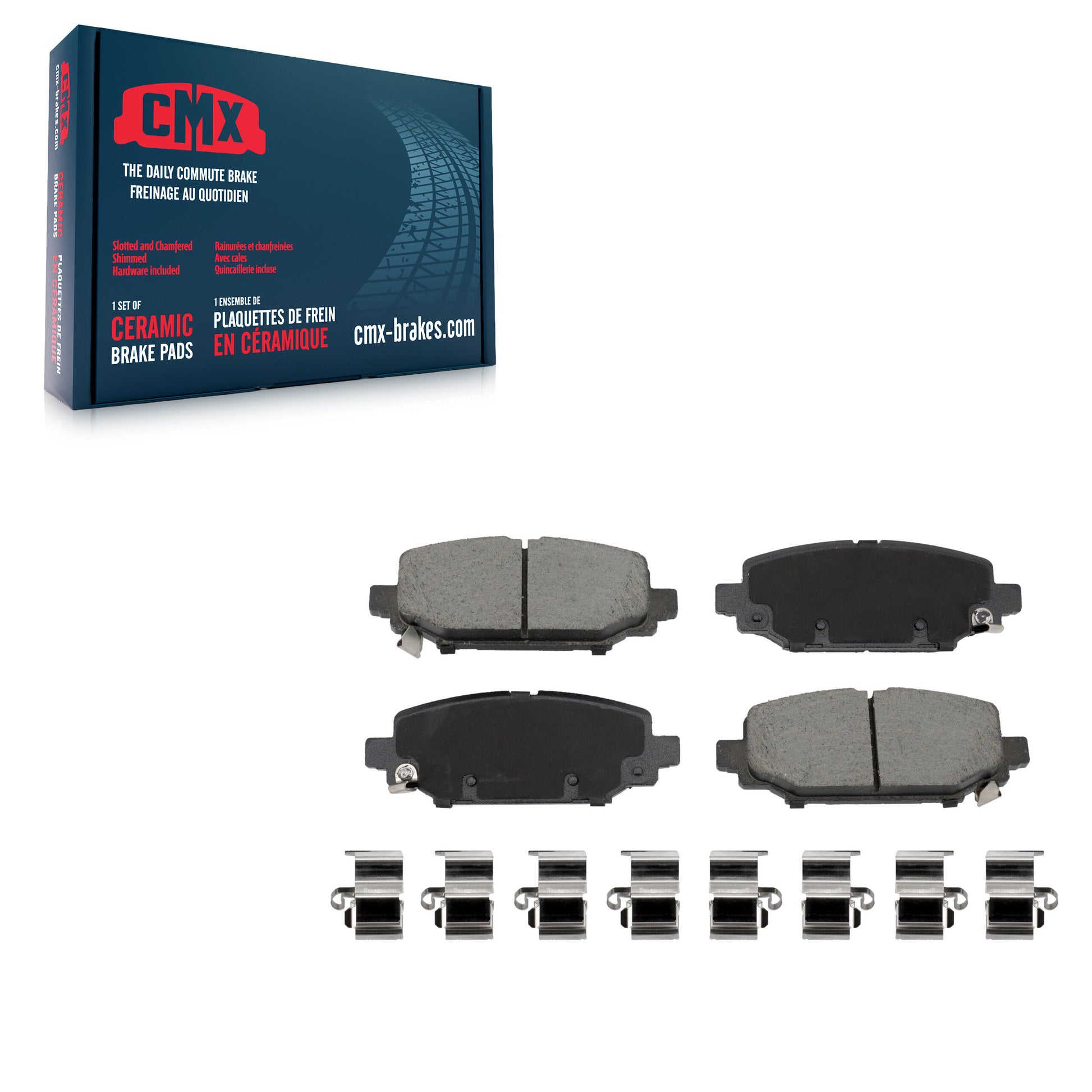 CMX CMX-D2172 Disc Brake Pad for 2018-2025 Jeep Wrangler - Rear