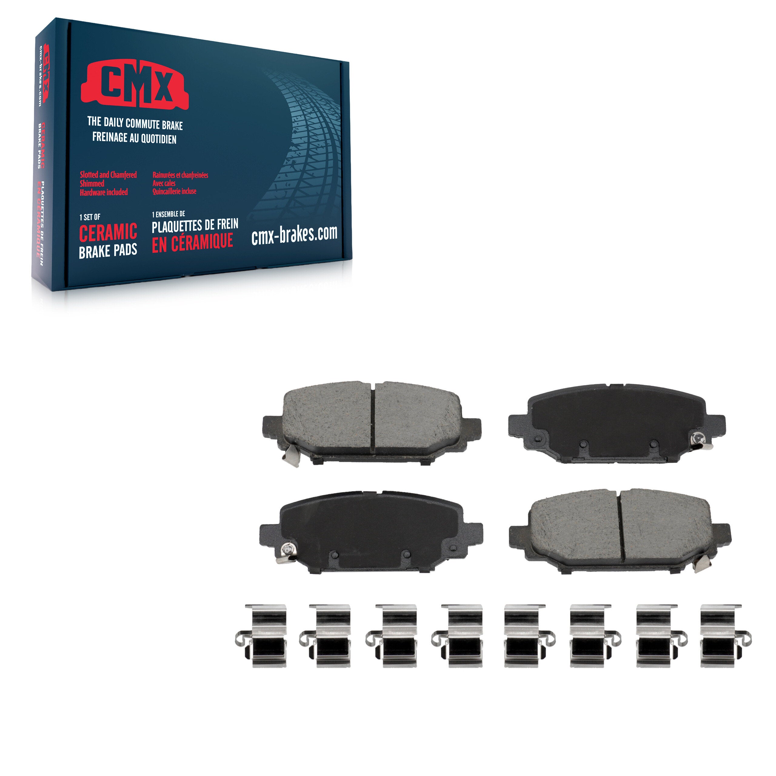 CMX CMX-D2172 Disc Brake Pad for 2018-2025 Jeep Wrangler - Rear