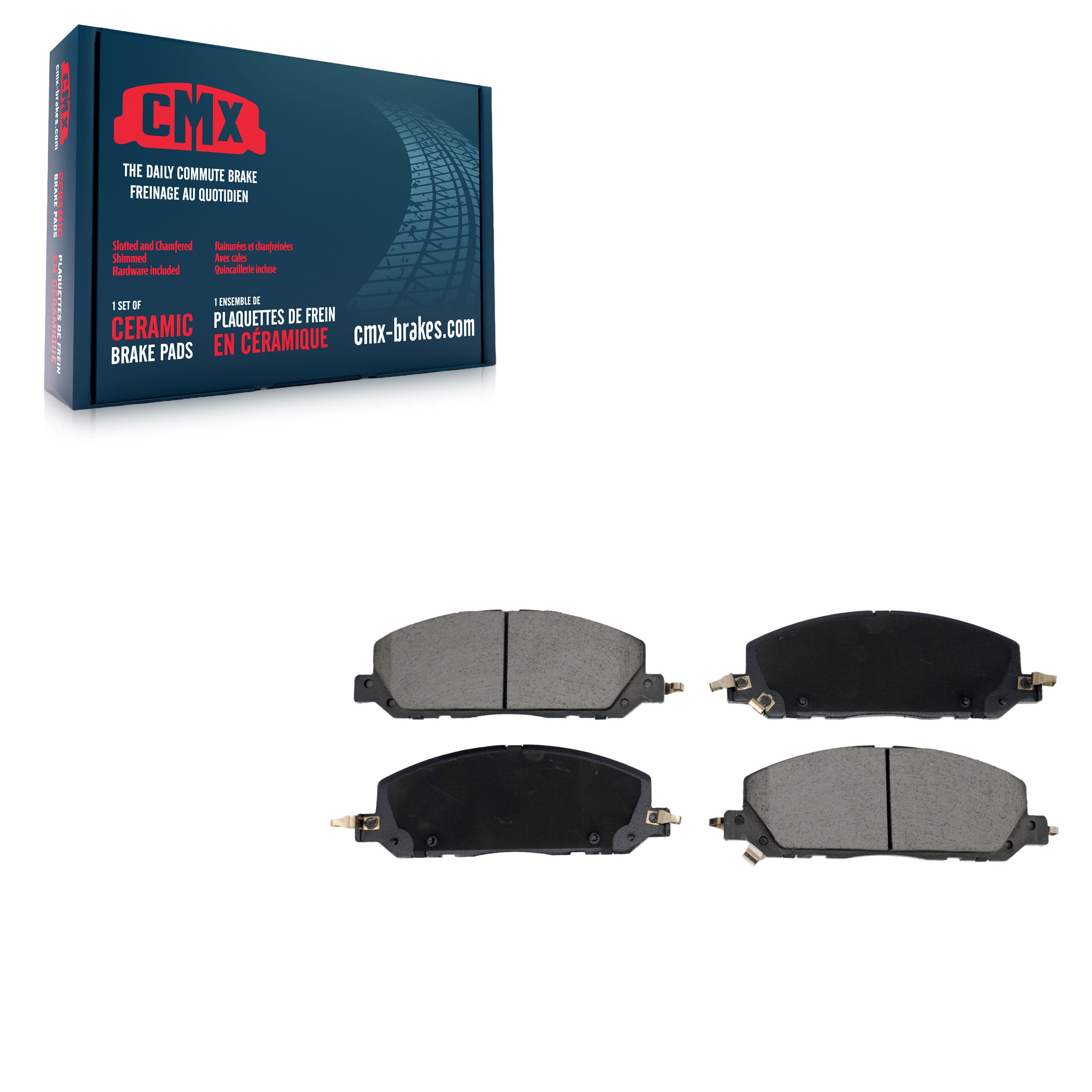 CMX CMX-D2229 Disc Brake Pad for 2020-2024 Ford Explorer, Ford Police Interceptor Utility, Lincoln Aviator - Front