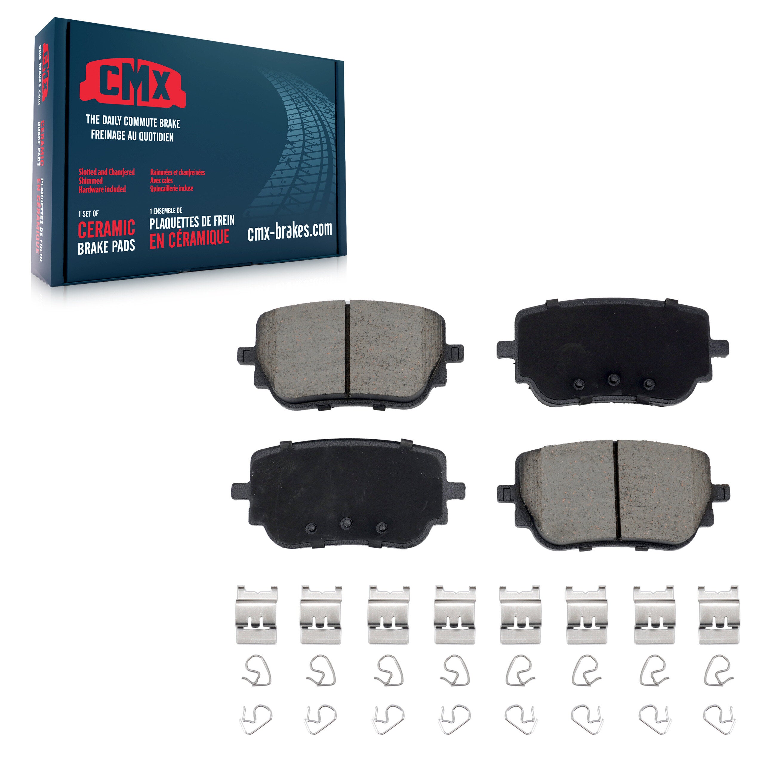 CMX CMX-D2271 Disc Brake Pad for 2019-2025 Mercedes-Benz EQB 250+, Mercedes-Benz EQB 300, Mercedes-Benz EQB 350 - Rear