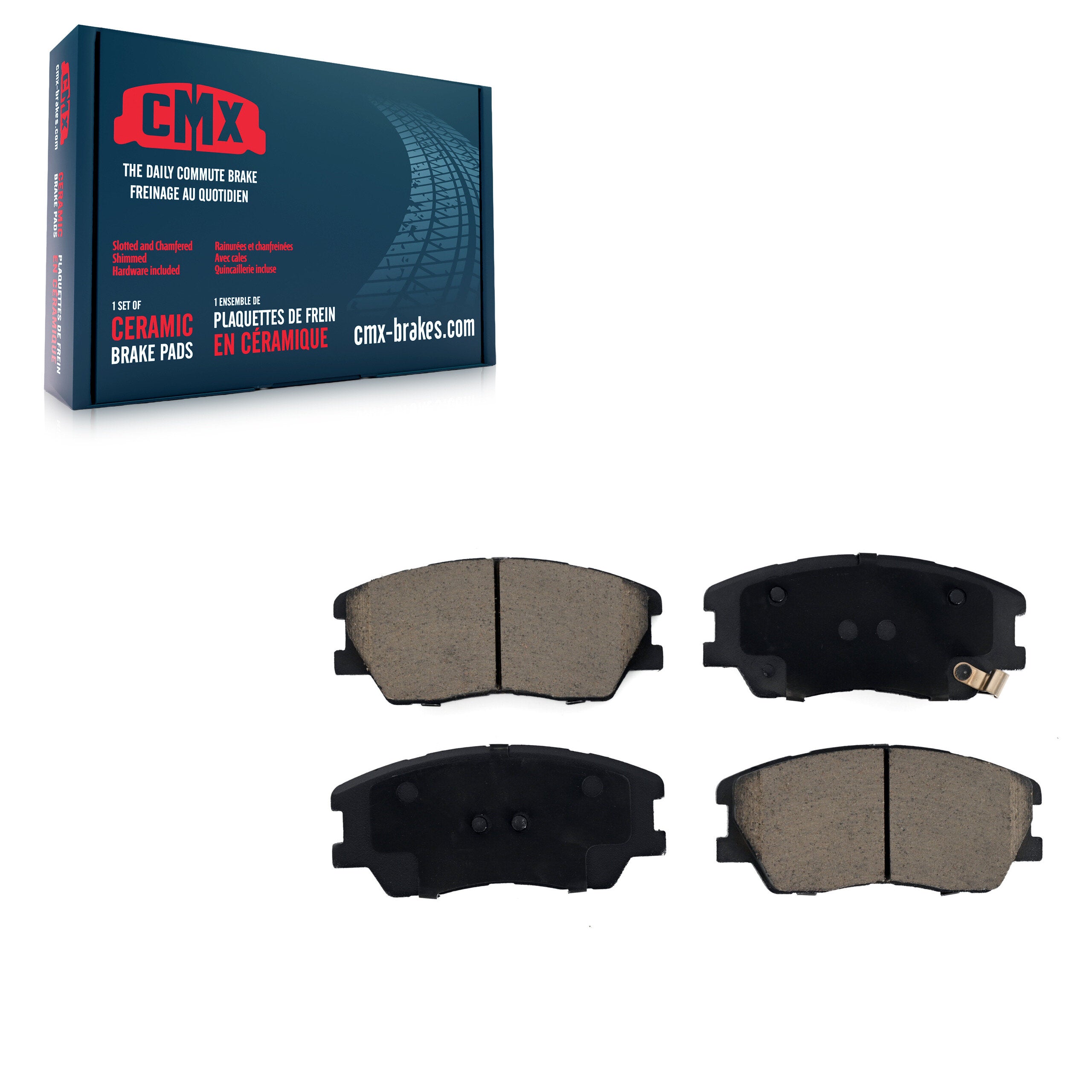 CMX CMX-D2287 Disc Brake Pad for 2017-2023 Kia Soul EV, Kia Soul - Front