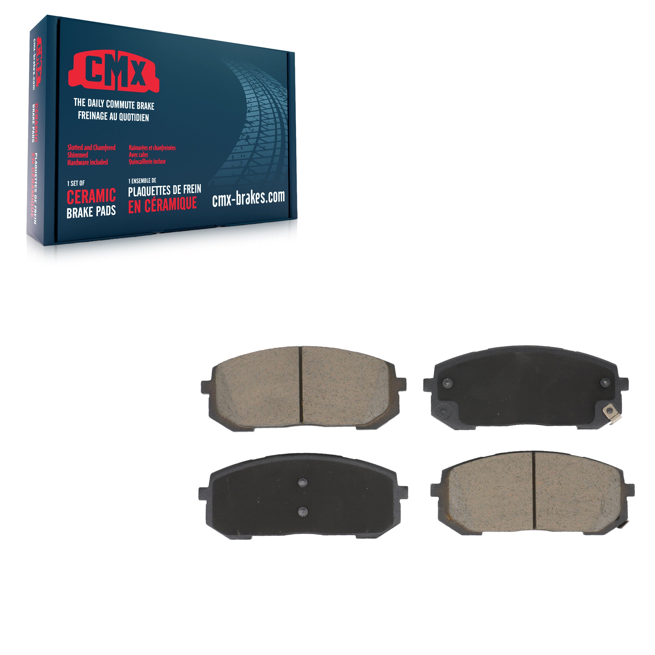 CMX CMX-D2302 Disc Brake Pad for 2020-2025 Hyundai Sonata, Hyundai Elantra, Kia Niro EV - Front