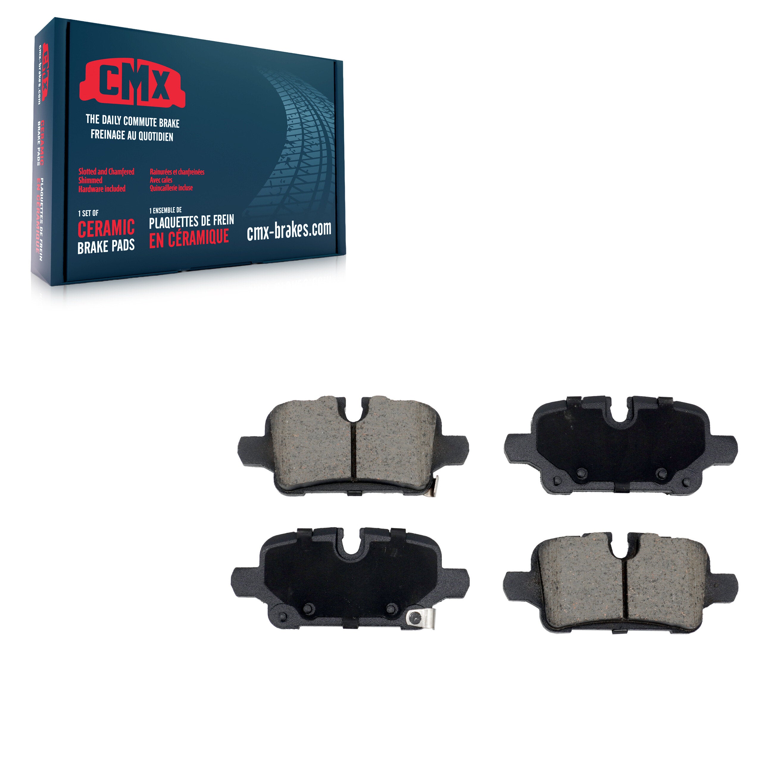 CMX CMX-D2374 Disc Brake Pad for 2020-2025 Buick Envista, Chevrolet Trax, Chevrolet Malibu - Rear
