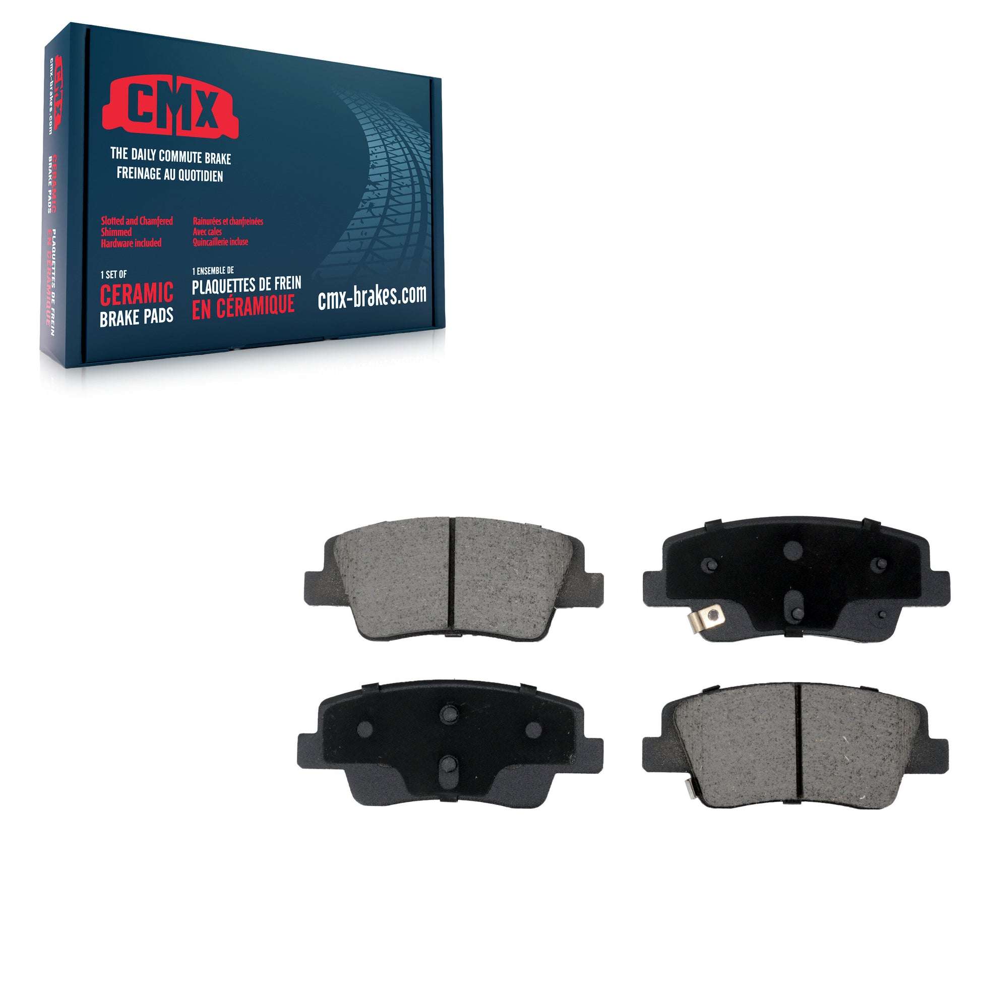 CMX CMX-D2394 Disc Brake Pad for 2021-2025 Kia EV6, Genesis G90, Genesis GV60 - Rear