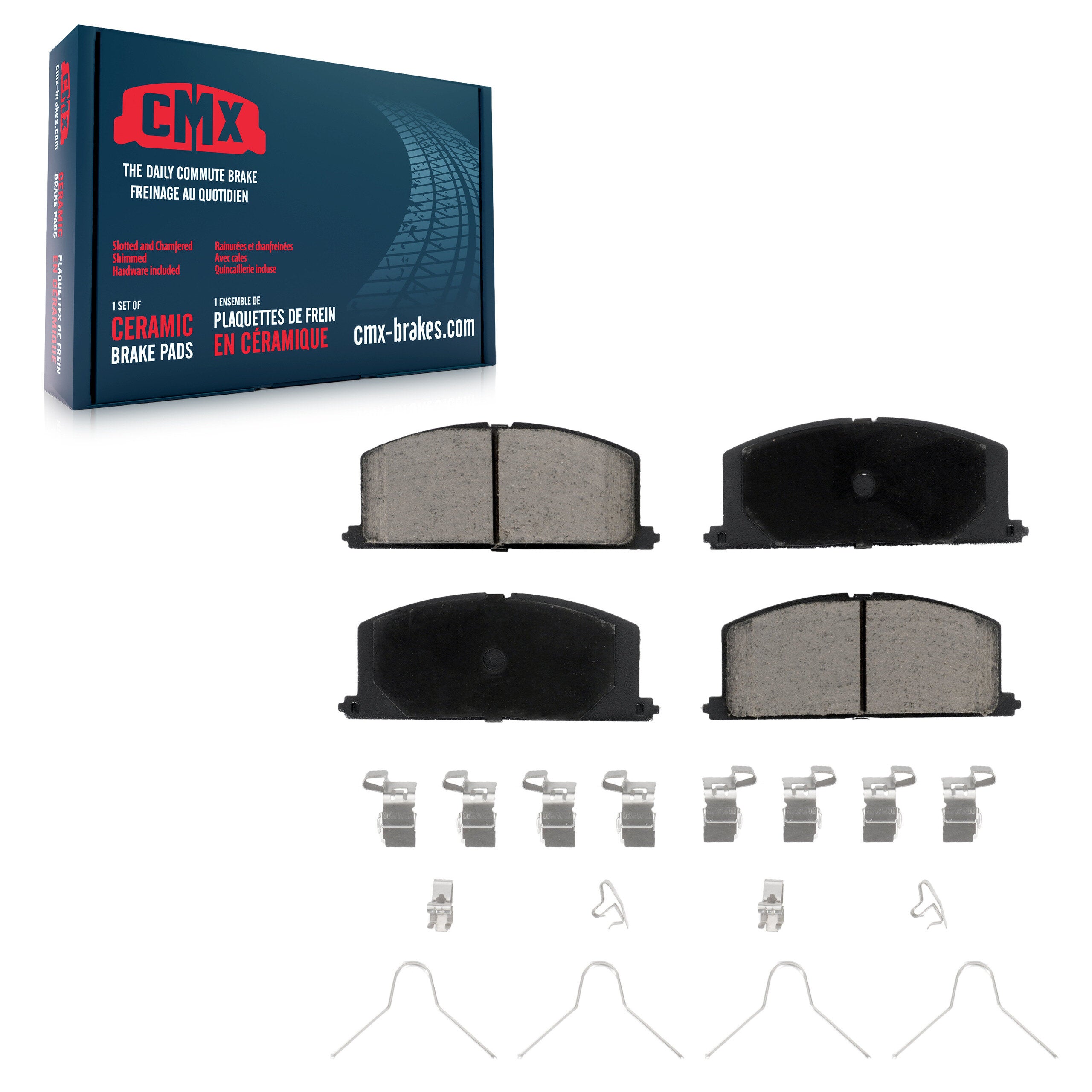 CMX CMX-D242 Disc Brake Pad for 1983-1999 Toyota Paseo, Toyota Celica, Toyota MR2 - Front