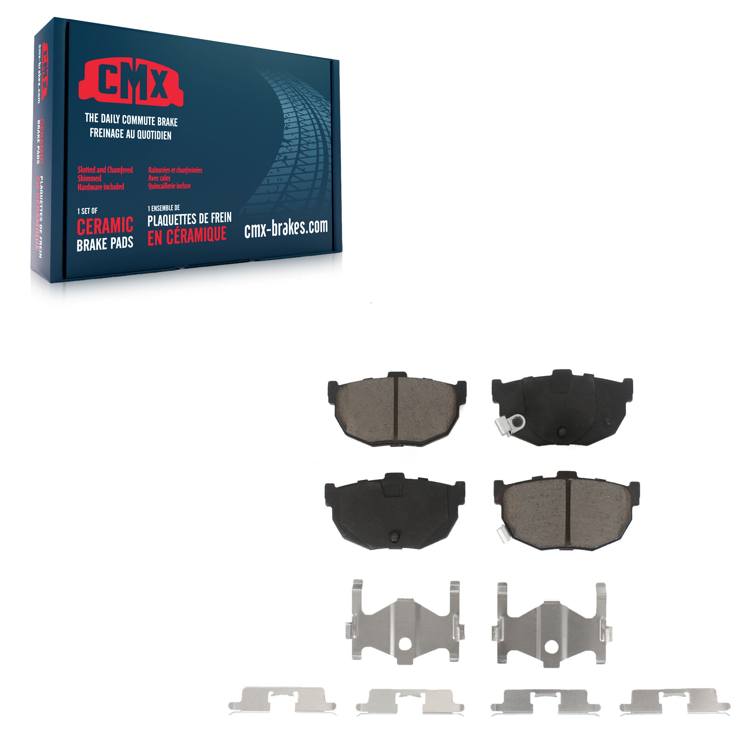 CMX CMX-D323 Disc Brake Pad for 1985-2009 Kia Spectra, Kia Spectra5, Hyundai Tiburon - Rear