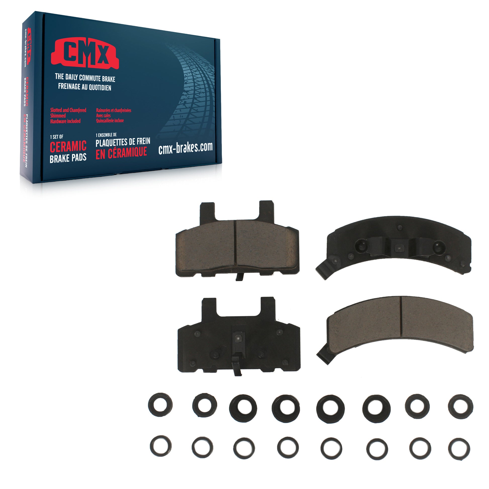 CMX CMX-D369 Disc Brake Pad for 1988-2002 Chevrolet Tahoe, GMC Yukon, Cadillac Escalade - Front