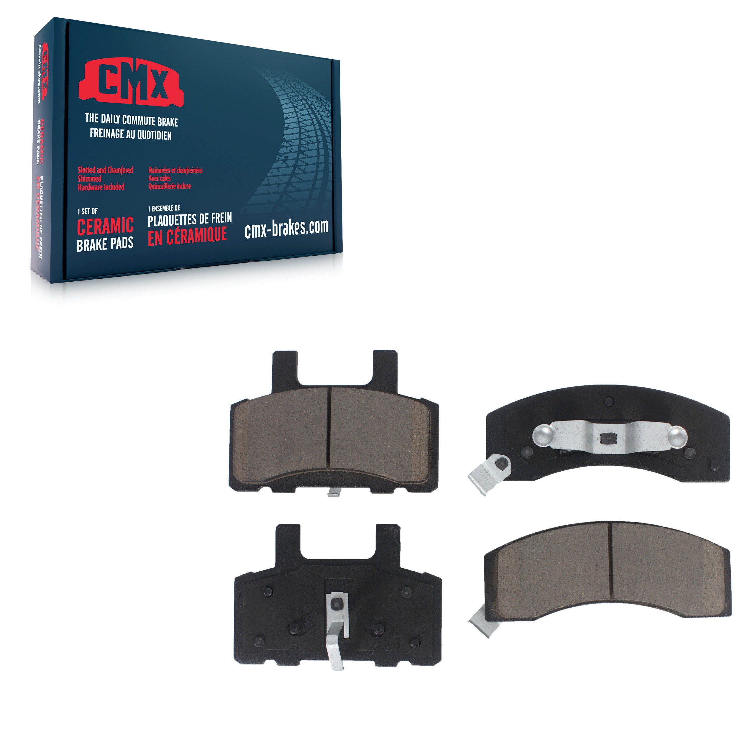 CMX CMX-D370 Disc Brake Pad for 1988-2002 Chevrolet K3500, Chevrolet Tahoe, Chevrolet Express 2500 - Front