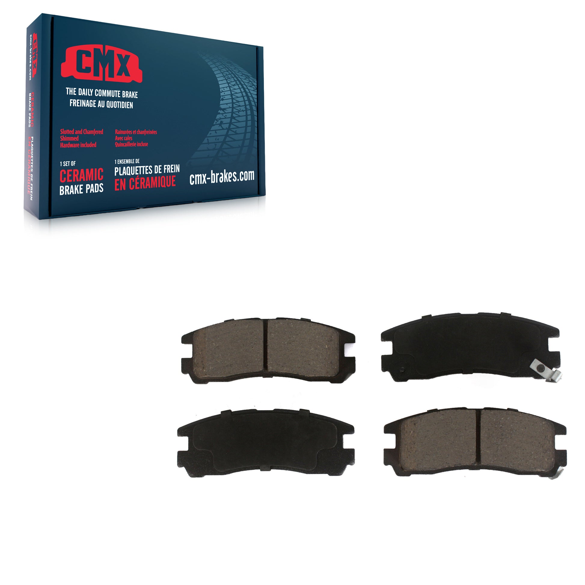 CMX CMX-D383 Disc Brake Pad for 1988-2012 Mitsubishi Galant, Mitsubishi Eclipse, Dodge Stratus - Rear