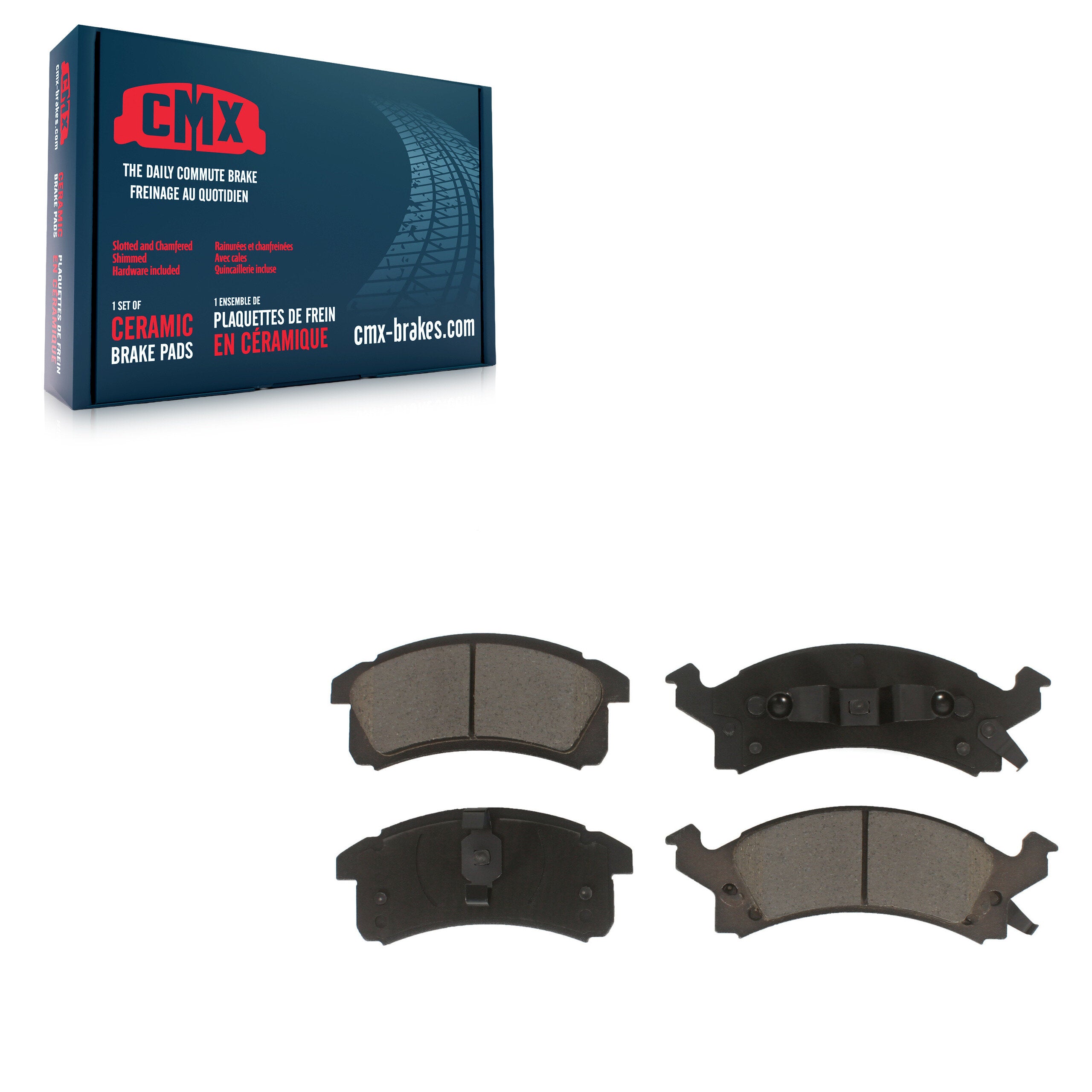 CMX CMX-D506 Disc Brake Pad for 1990-2005 Pontiac Sunfire, Chevrolet Beretta, Chevrolet Cavalier - Front