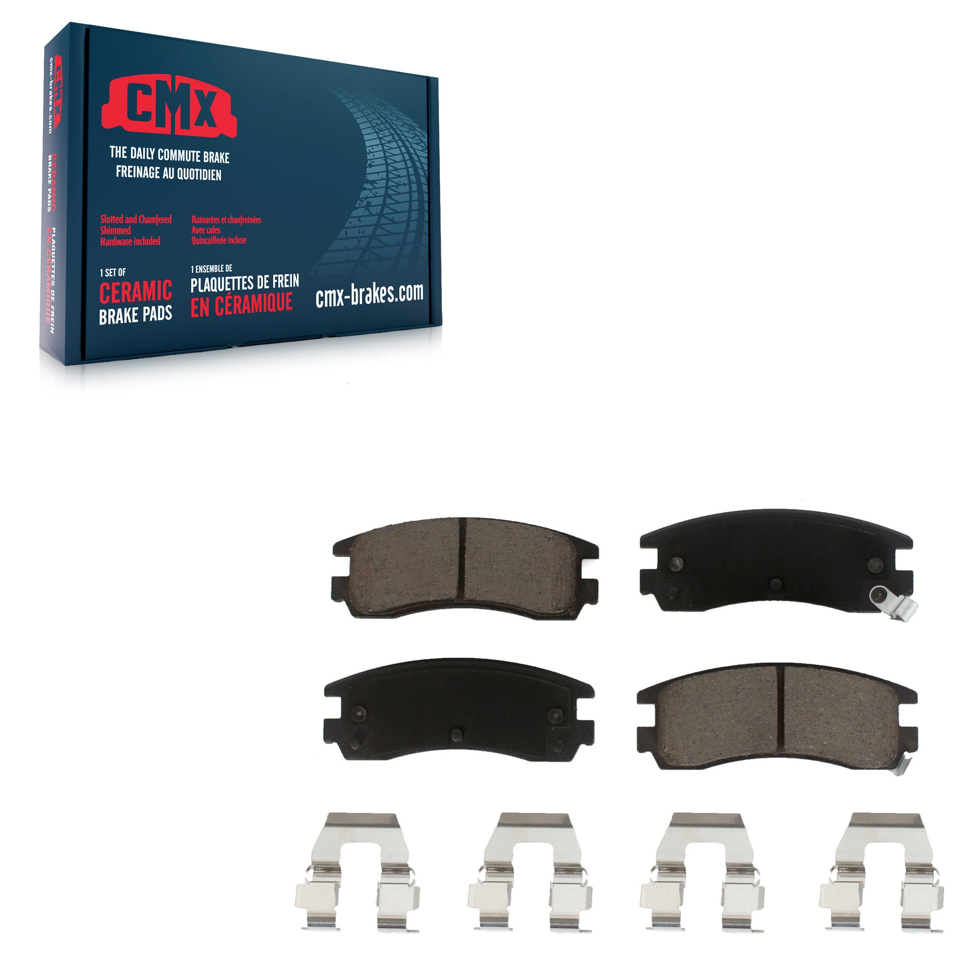 CMX CMX-D508 Disc Brake Pad for 1991-2010 Chevrolet Impala, Buick Allure, Buick LaCrosse - Rear