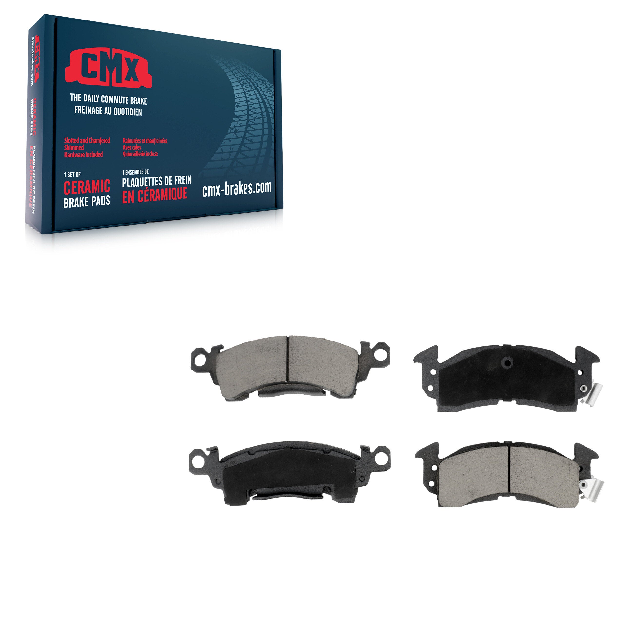 CMX CMX-D52 Disc Brake Pad for 1980-2002 Chevrolet Caprice, Cadillac Commercial Chassis, Chevrolet Commercial Chassis - Front