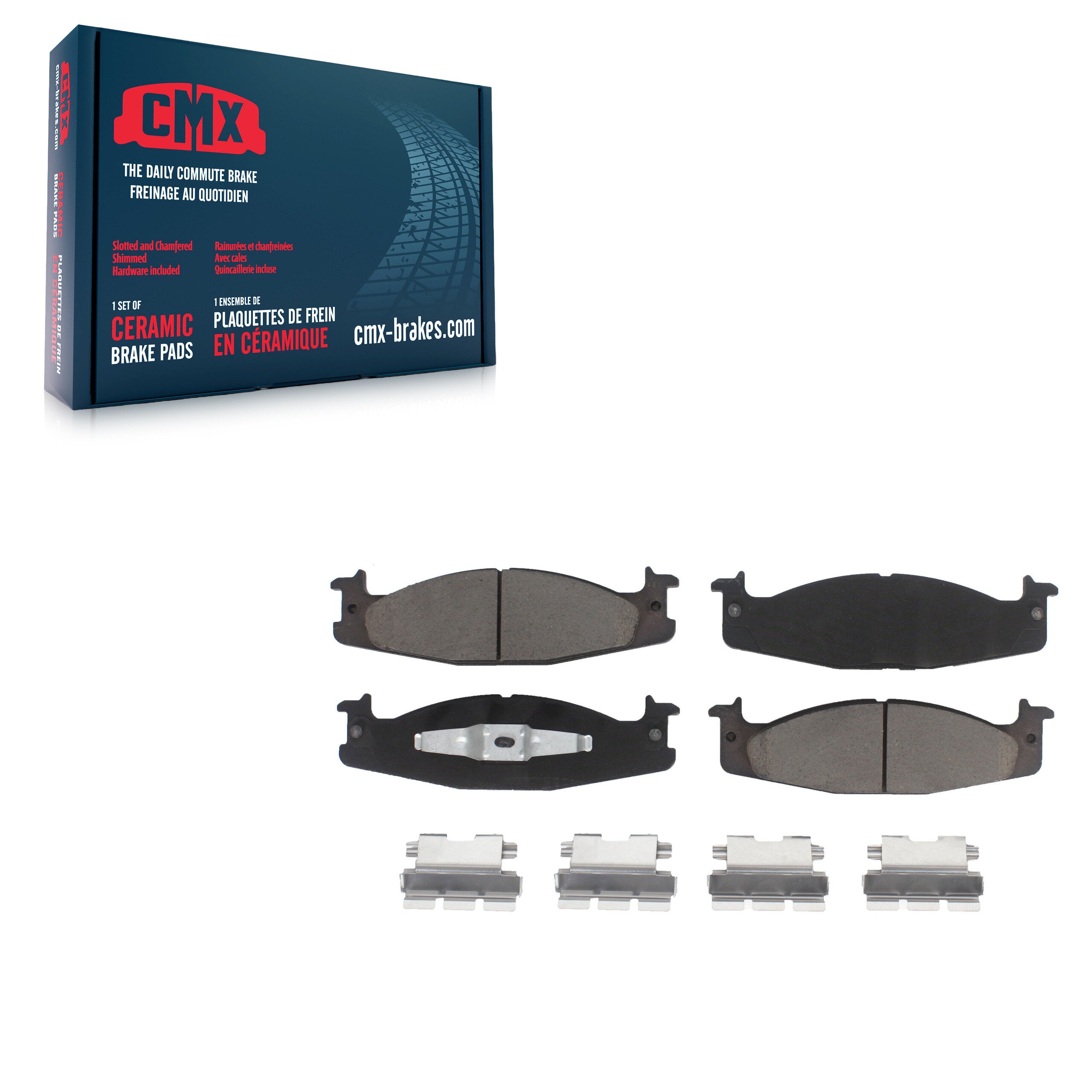 CMX CMX-D632 Disc Brake Pad for 1994-2003 Ford E-150, Ford E-150 Club Wagon, Ford Bronco - Front