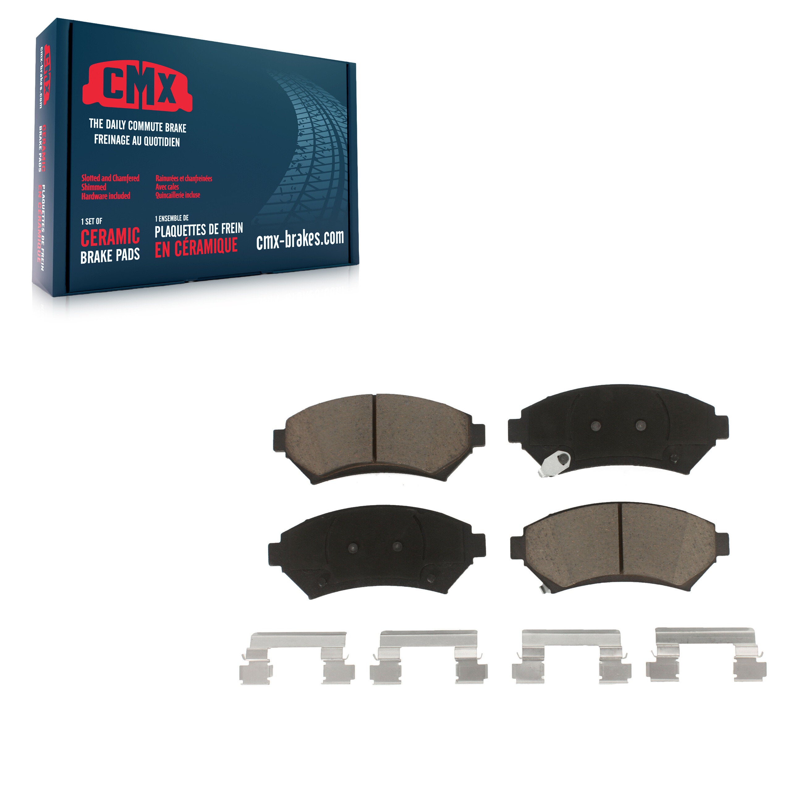 CMX CMX-D699 Disc Brake Pad for 1997-2005 Chevrolet Venture, Pontiac Bonneville, Cadillac Seville - Front