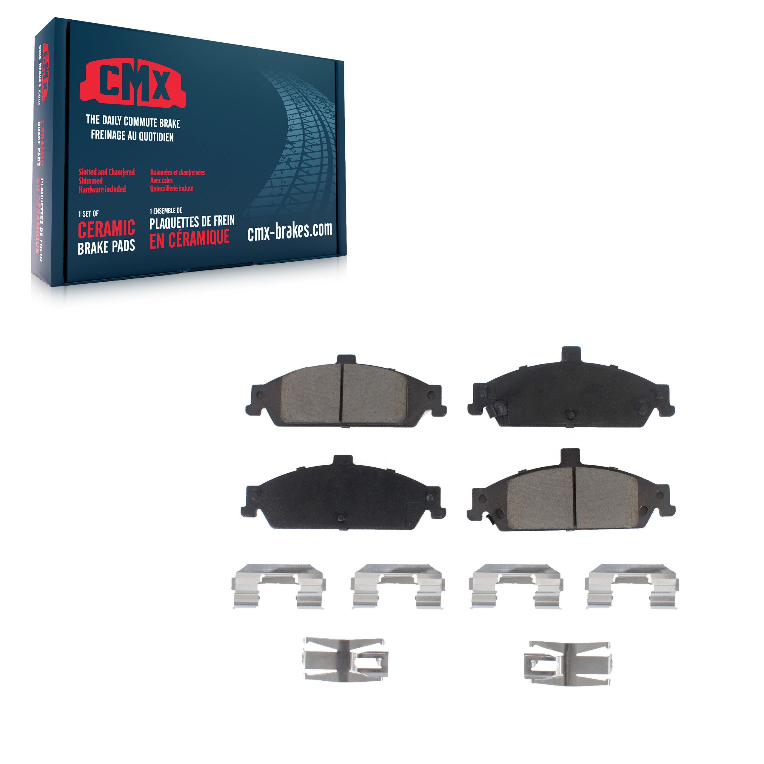 CMX CMX-D727 Disc Brake Pad for 1997-2005 Chevrolet Classic, Oldsmobile Alero, Pontiac Grand Am - Front