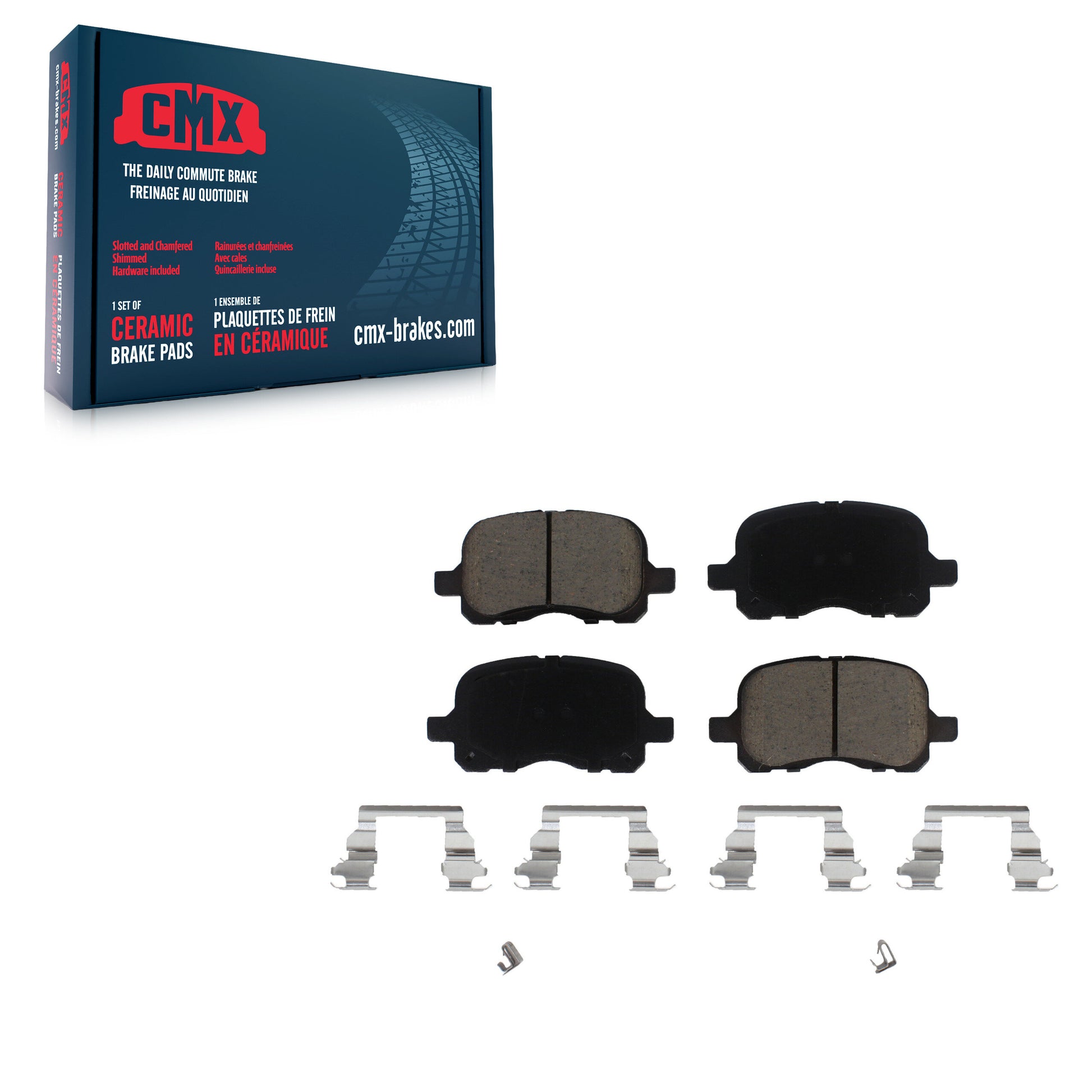 CMX CMX-D741 Disc Brake Pad for 1998-2002 Chevrolet Prizm, Toyota Corolla - Front