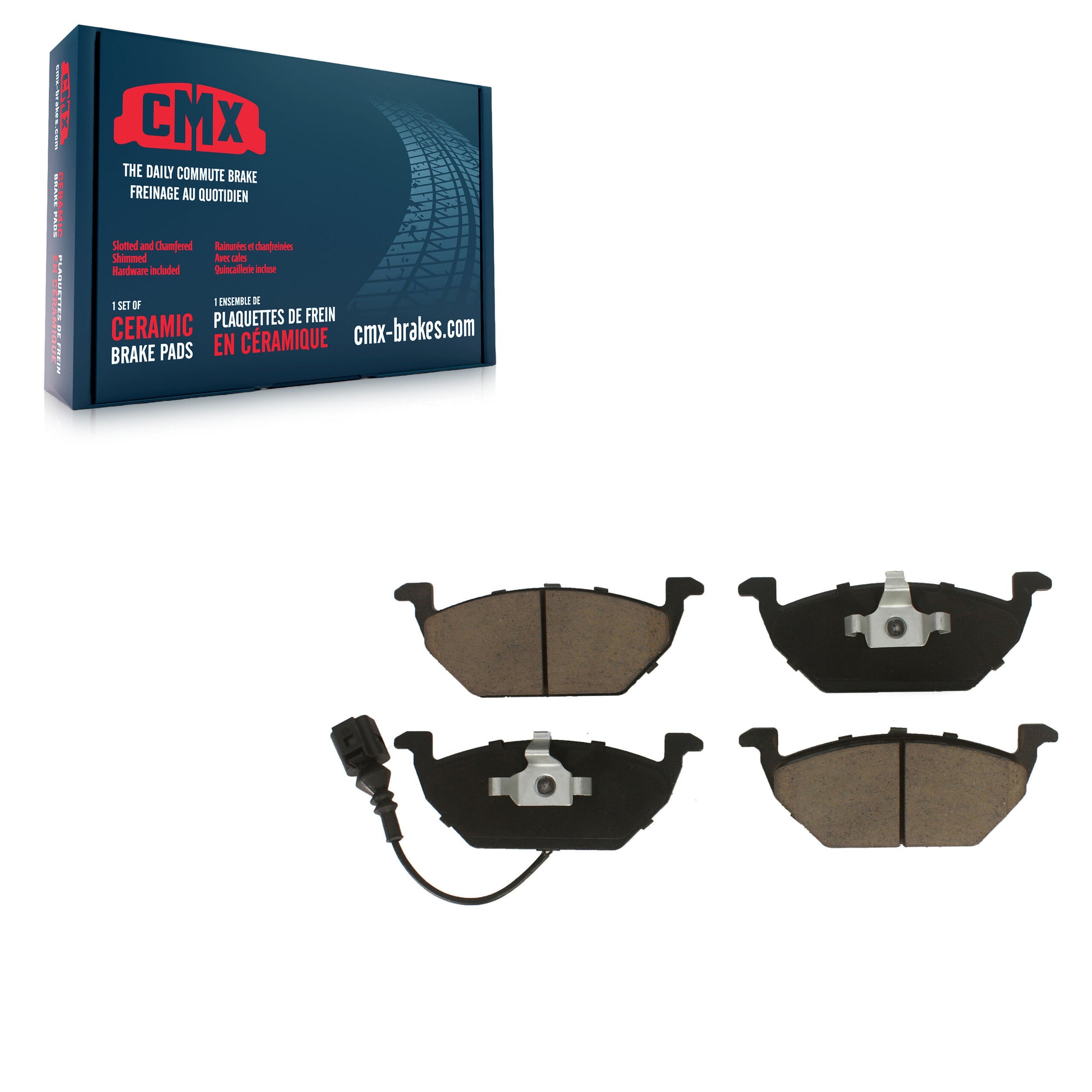CMX CMX-D768A Disc Brake Pad for 1998-2015 Volkswagen Jetta, Volkswagen Golf City, Volkswagen Jetta City - Front
