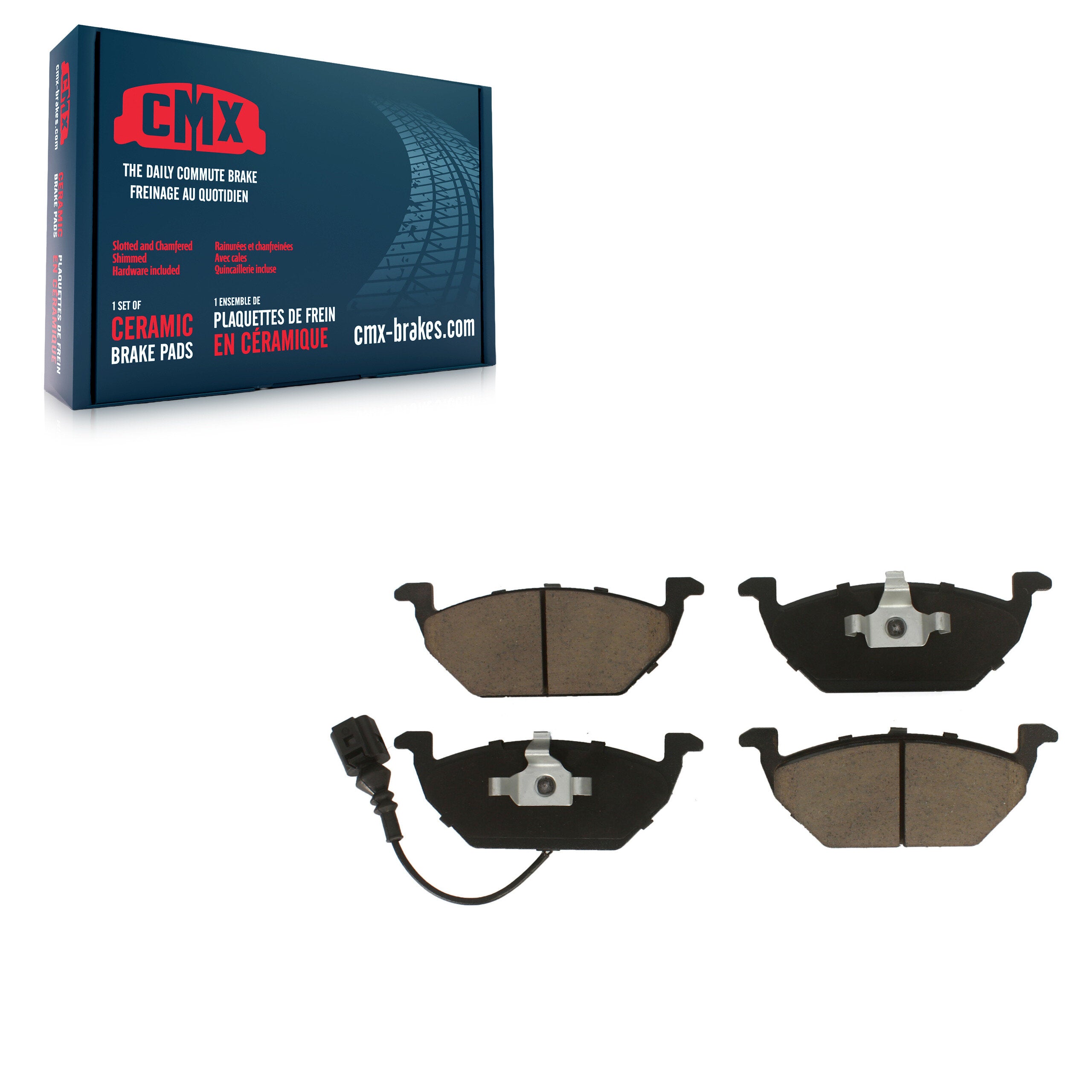 CMX CMX-D768A Disc Brake Pad for 1998-2015 Volkswagen Jetta, Volkswagen Golf City, Volkswagen Jetta City - Front