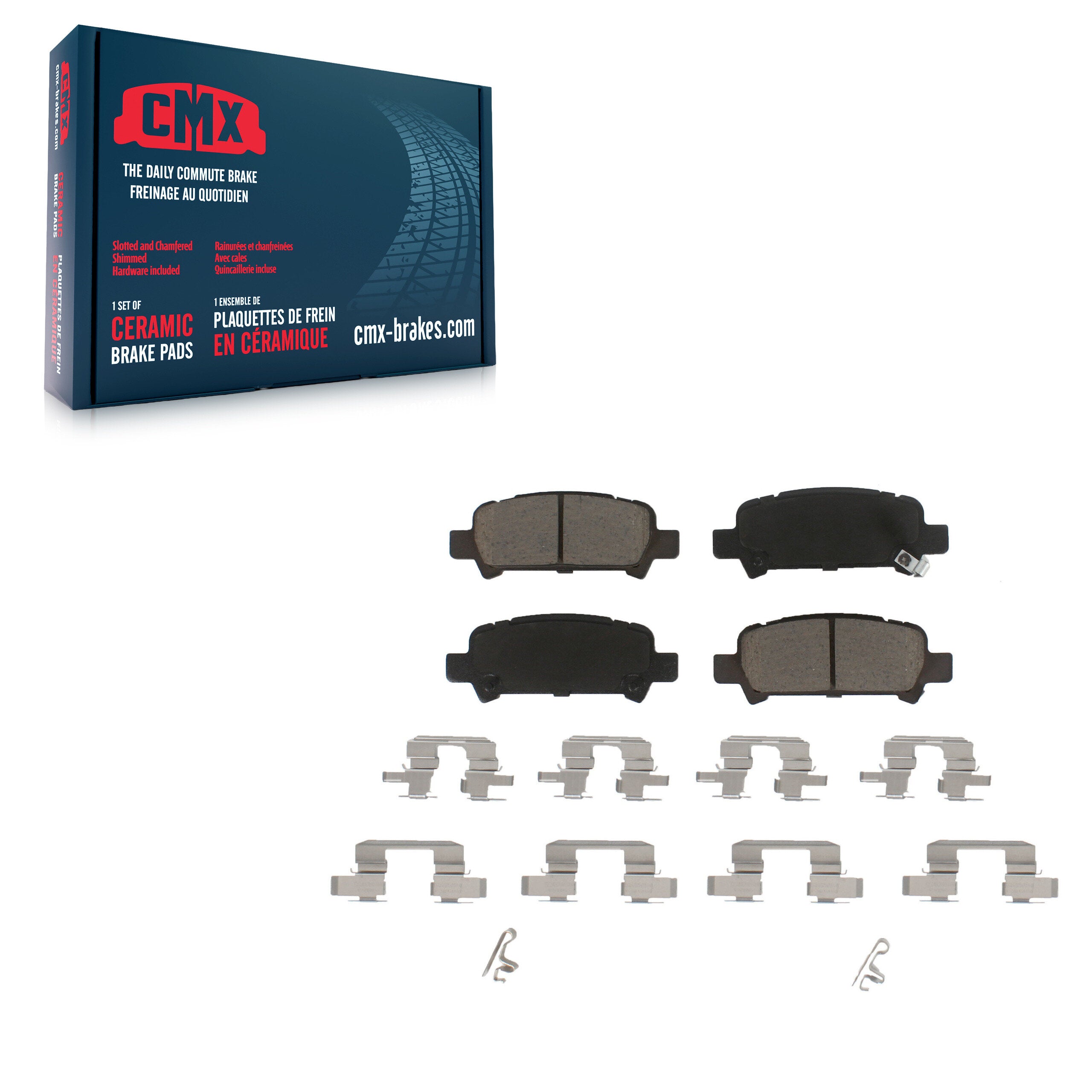 CMX CMX-D770 Disc Brake Pad for 1998-2009 Subaru Legacy, Subaru Baja, Subaru Impreza - Rear