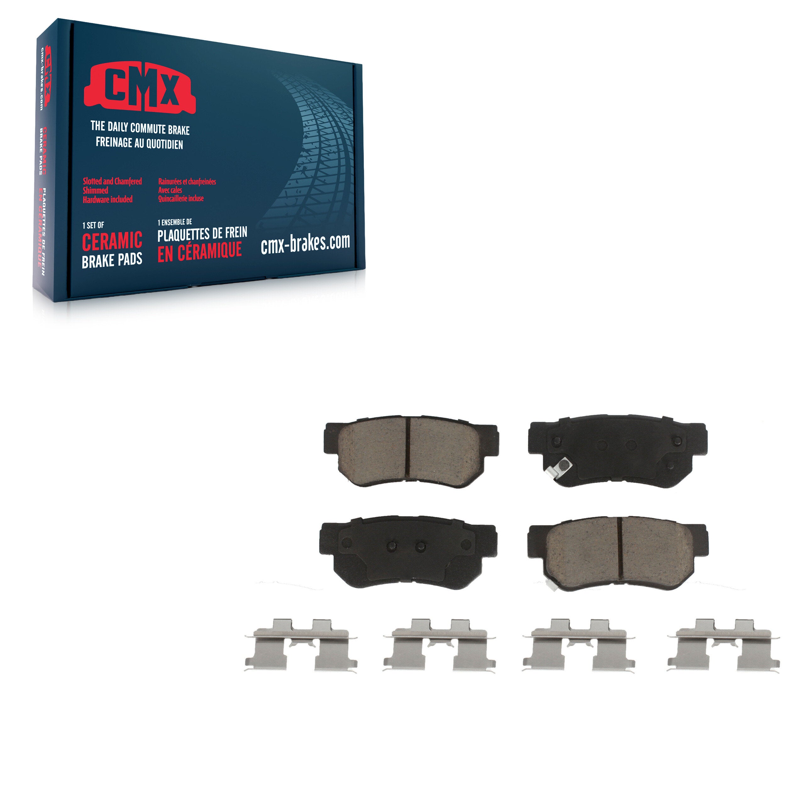 CMX CMX-D813 Disc Brake Pad for 1999-2010 Hyundai Elantra, Hyundai Azera, Hyundai Sonata - Rear