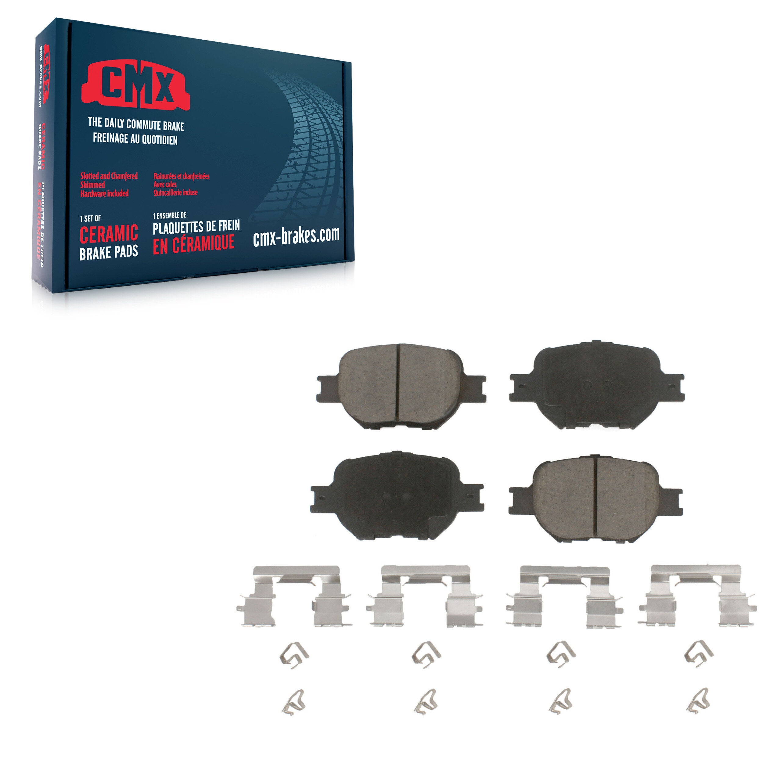 CMX CMX-D817 Disc Brake Pad for 2000-2010 Scion tC, Toyota Celica - Front