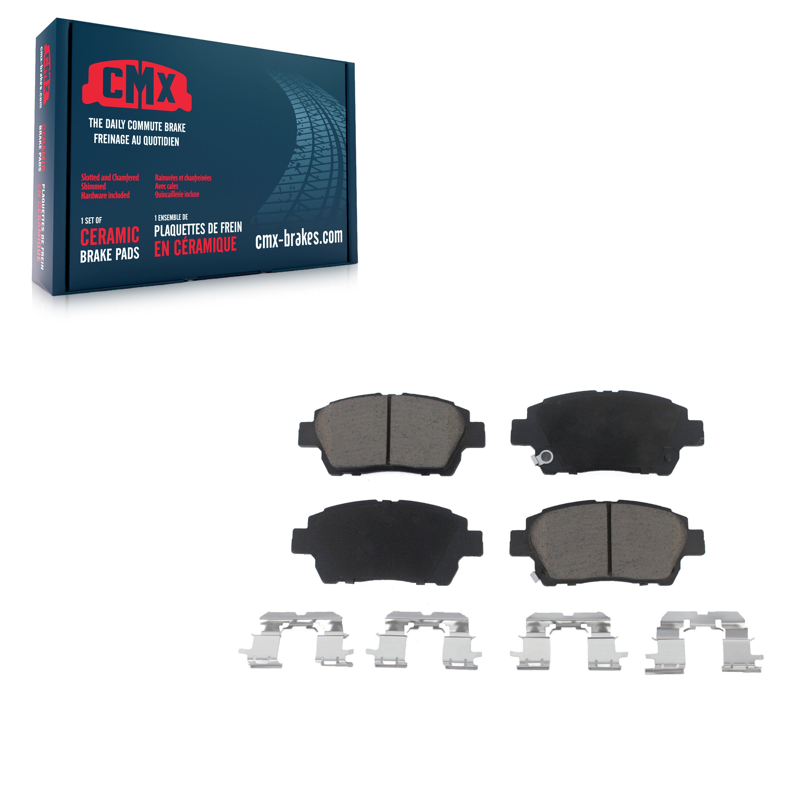 CMX CMX-D822 Disc Brake Pad for 2000-2015 Scion iQ, Scion xA, Scion xB - Front