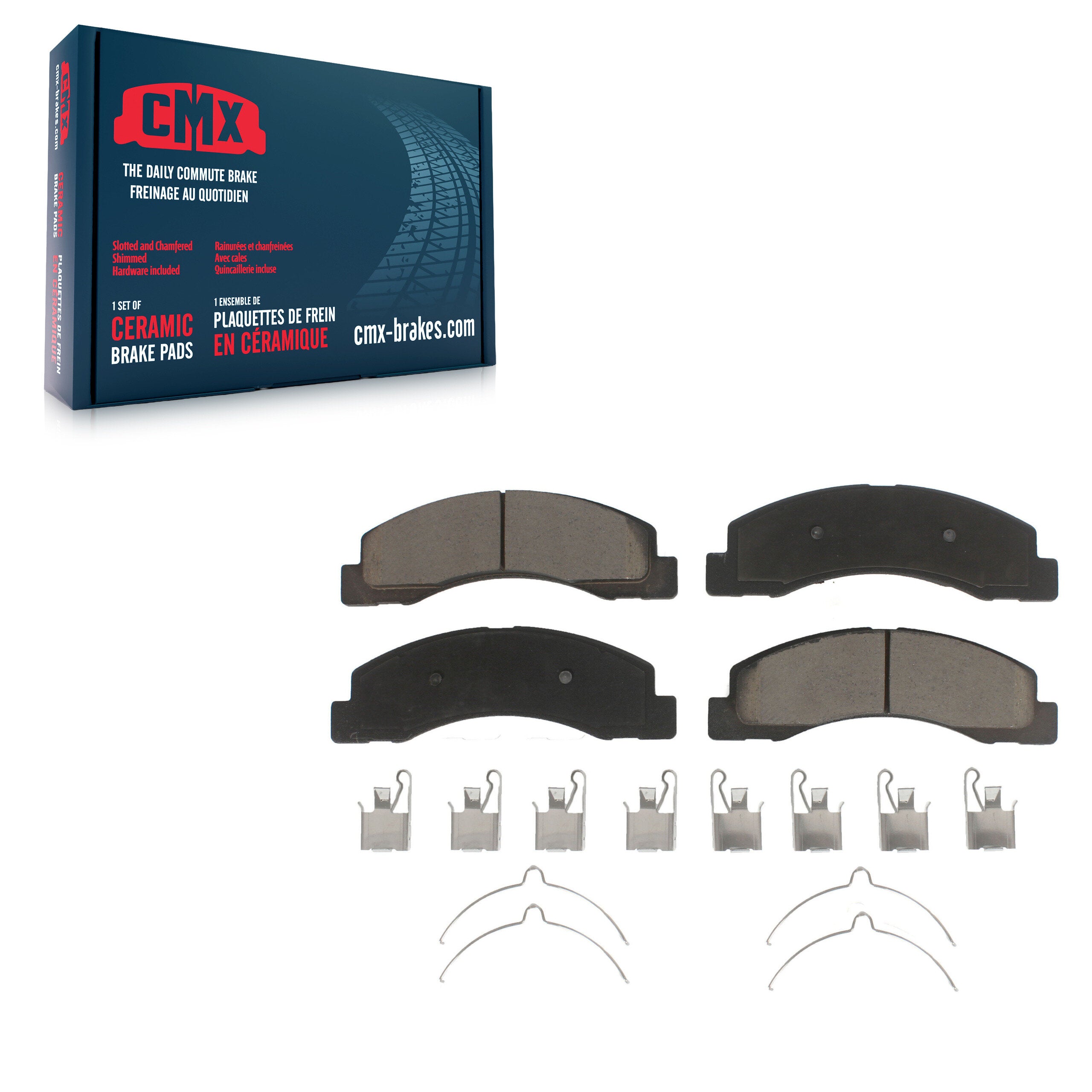 CMX CMX-D824 Disc Brake Pad for 1999-2005 Ford Excursion, Ford F-250 Super Duty, Ford F-350 Super Duty - Front