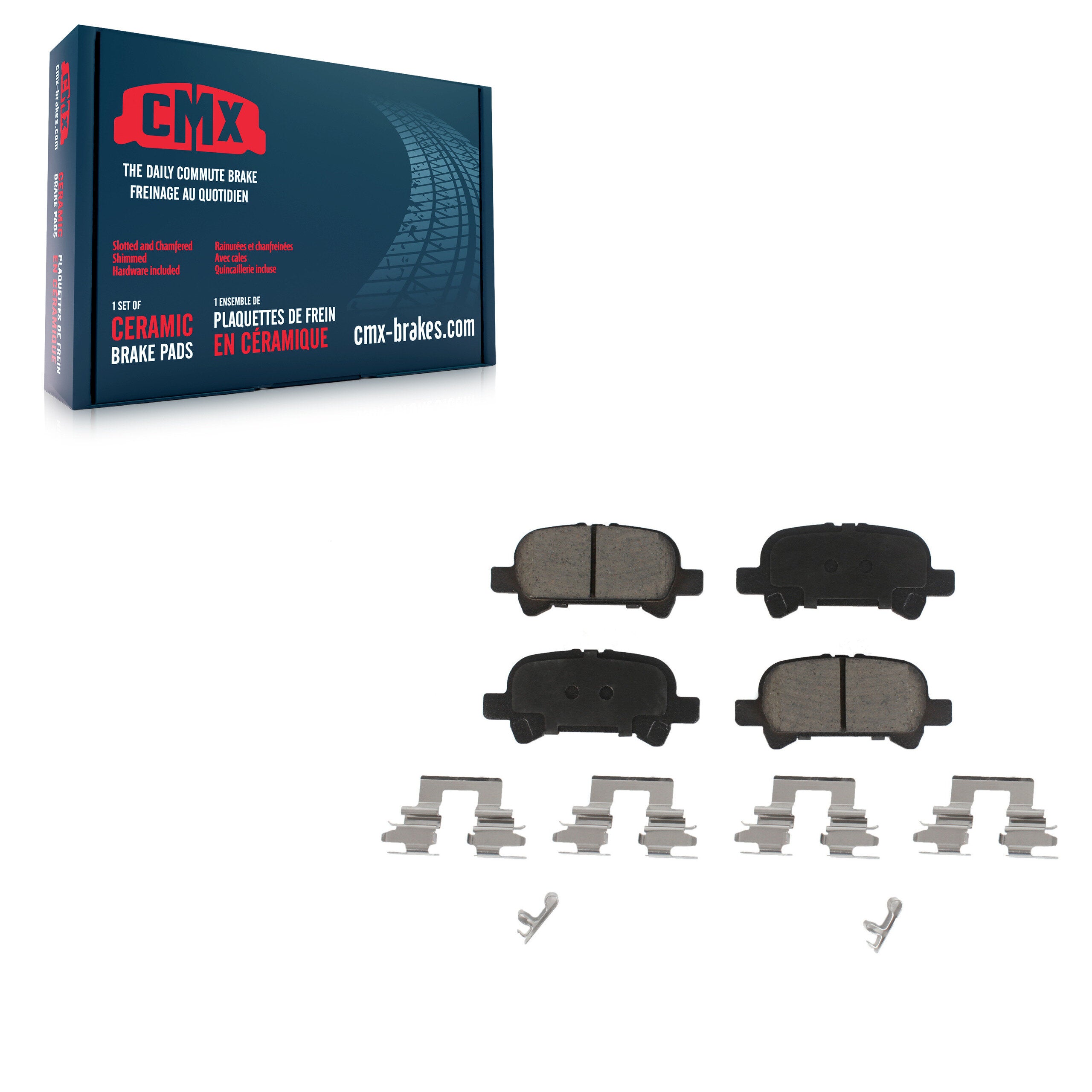 CMX CMX-D828 Disc Brake Pad for 1999-2008 Toyota Solara, Toyota Avalon, Toyota Camry - Rear