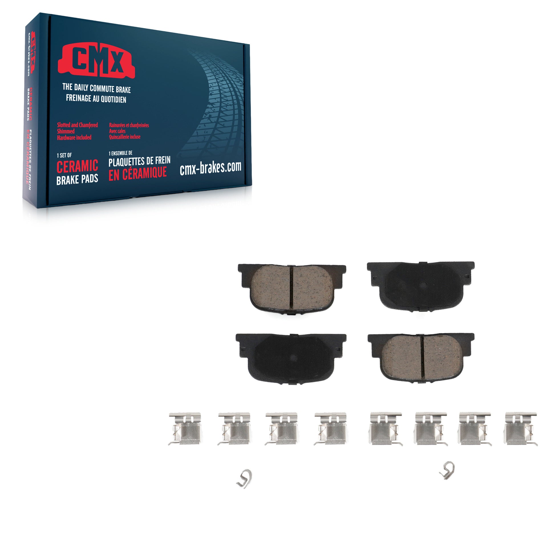 CMX CMX-D835 Disc Brake Pad for 1999-2010 Scion tC, Lexus ES300, Toyota Camry - Rear