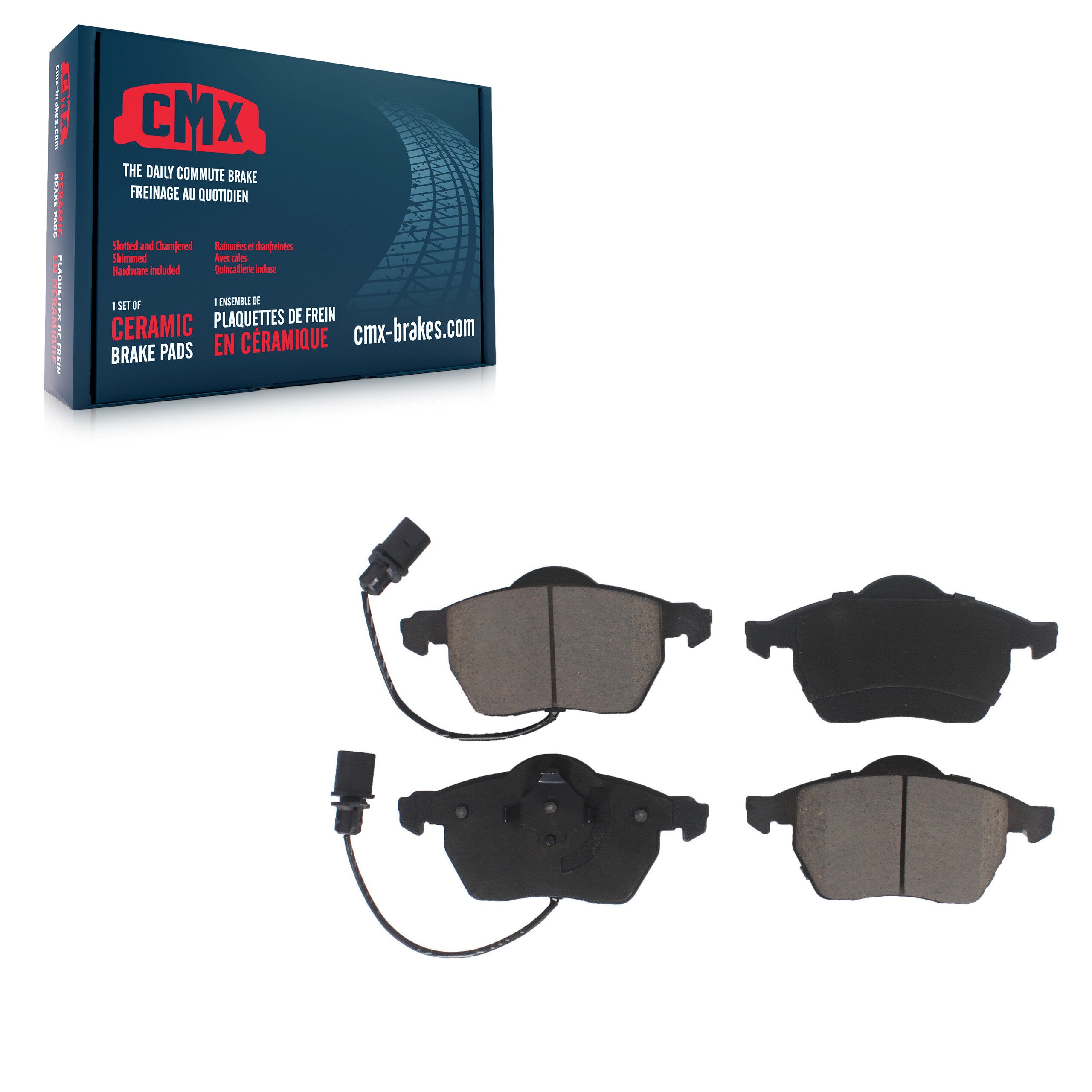 CMX CMX-D840 Disc Brake Pad for 1999-2006 Audi A4, Audi A4 Quattro, Volkswagen Passat - Front