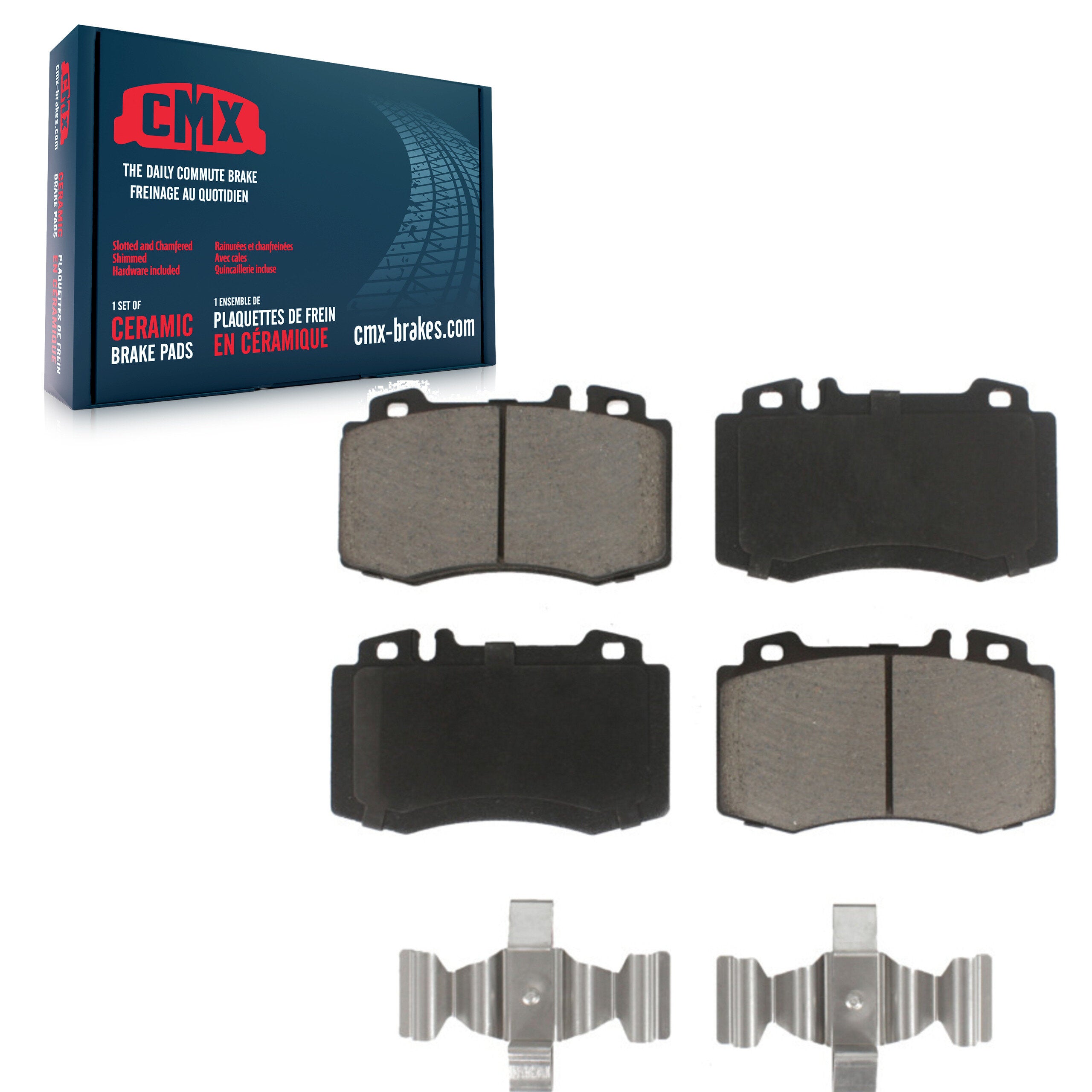 CMX CMX-D847 Disc Brake Pad for 1993-2012 Mercedes-Benz CLK550, Mercedes-Benz CLS550, Mercedes-Benz E350 - Front