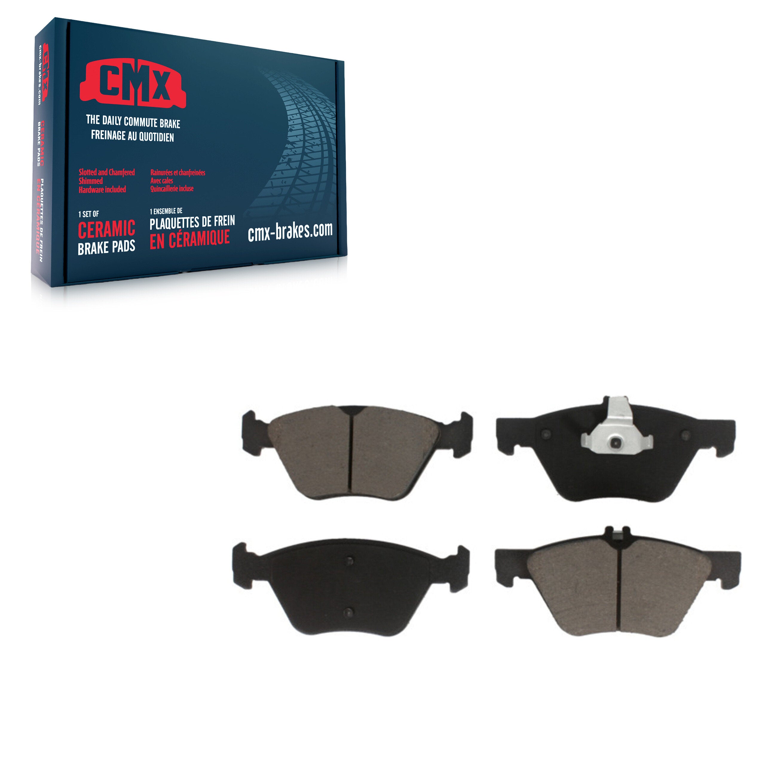 CMX CMX-D853 Disc Brake Pad for 1996-2009 Mercedes-Benz E300, Chrysler Crossfire, Mercedes-Benz E350 - Front