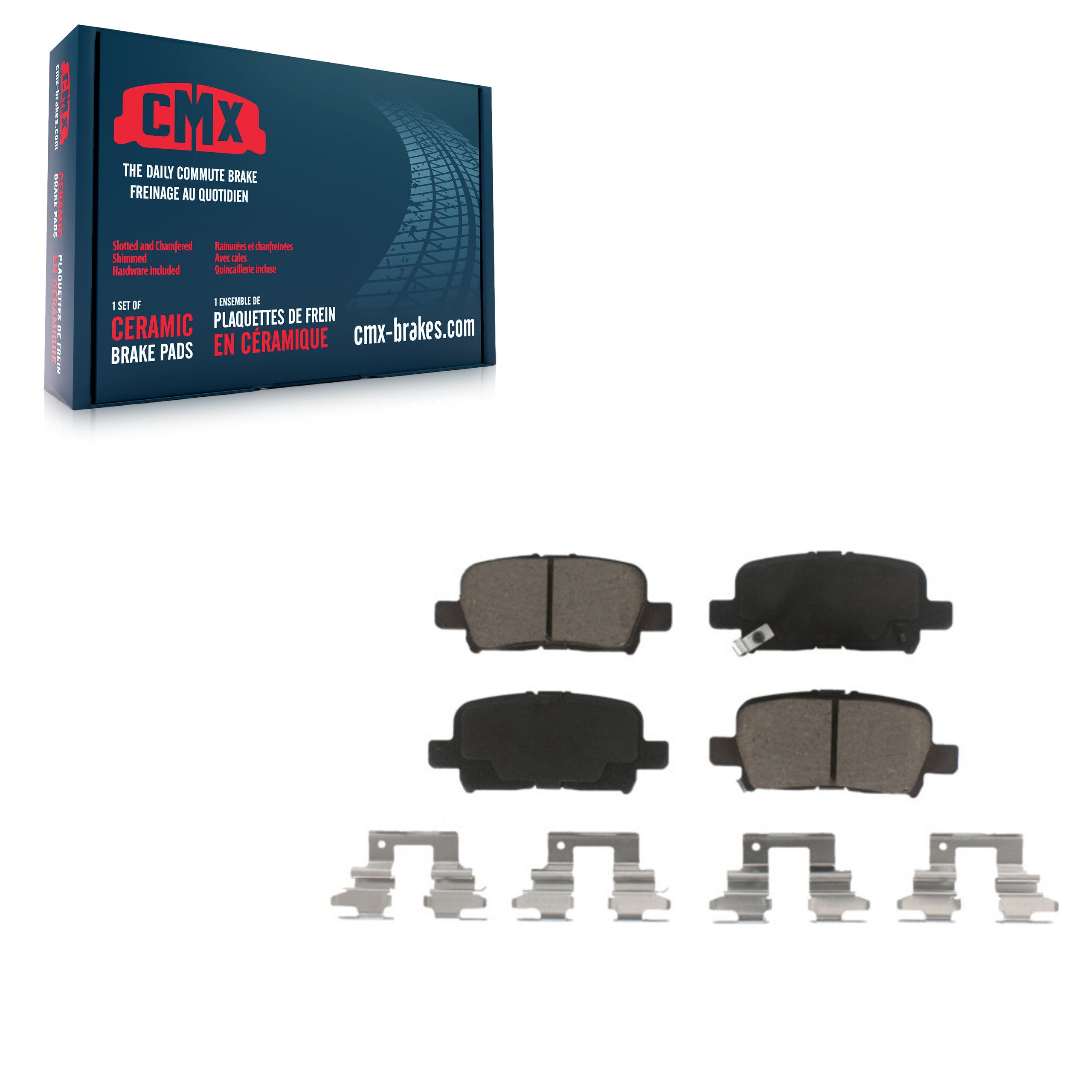 CMX CMX-D865 Disc Brake Pad for 2001-2008 Honda Pilot, Honda Odyssey, Acura MDX - Rear