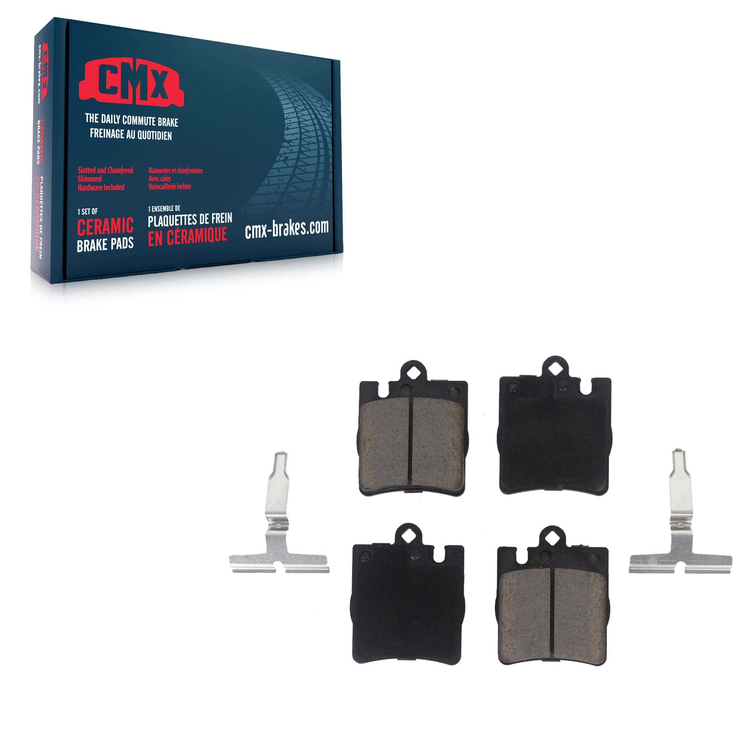 CMX CMX-D873 Disc Brake Pad for 1996-2011 Mercedes-Benz SLK300, Mercedes-Benz C230, Mercedes-Benz C280 - Rear