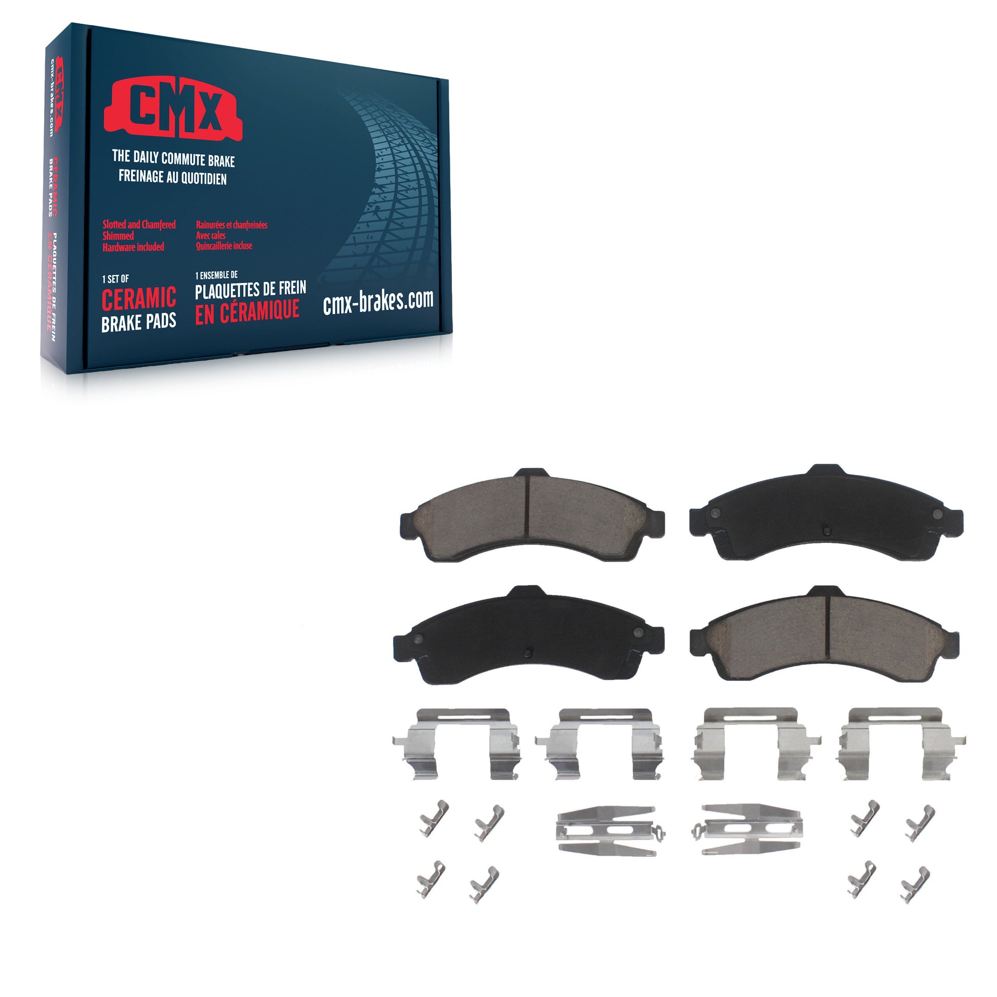 CMX CMX-D882 Disc Brake Pad for 2002-2006 Isuzu Ascender, Saab 9-7x, Buick Rainier - Front
