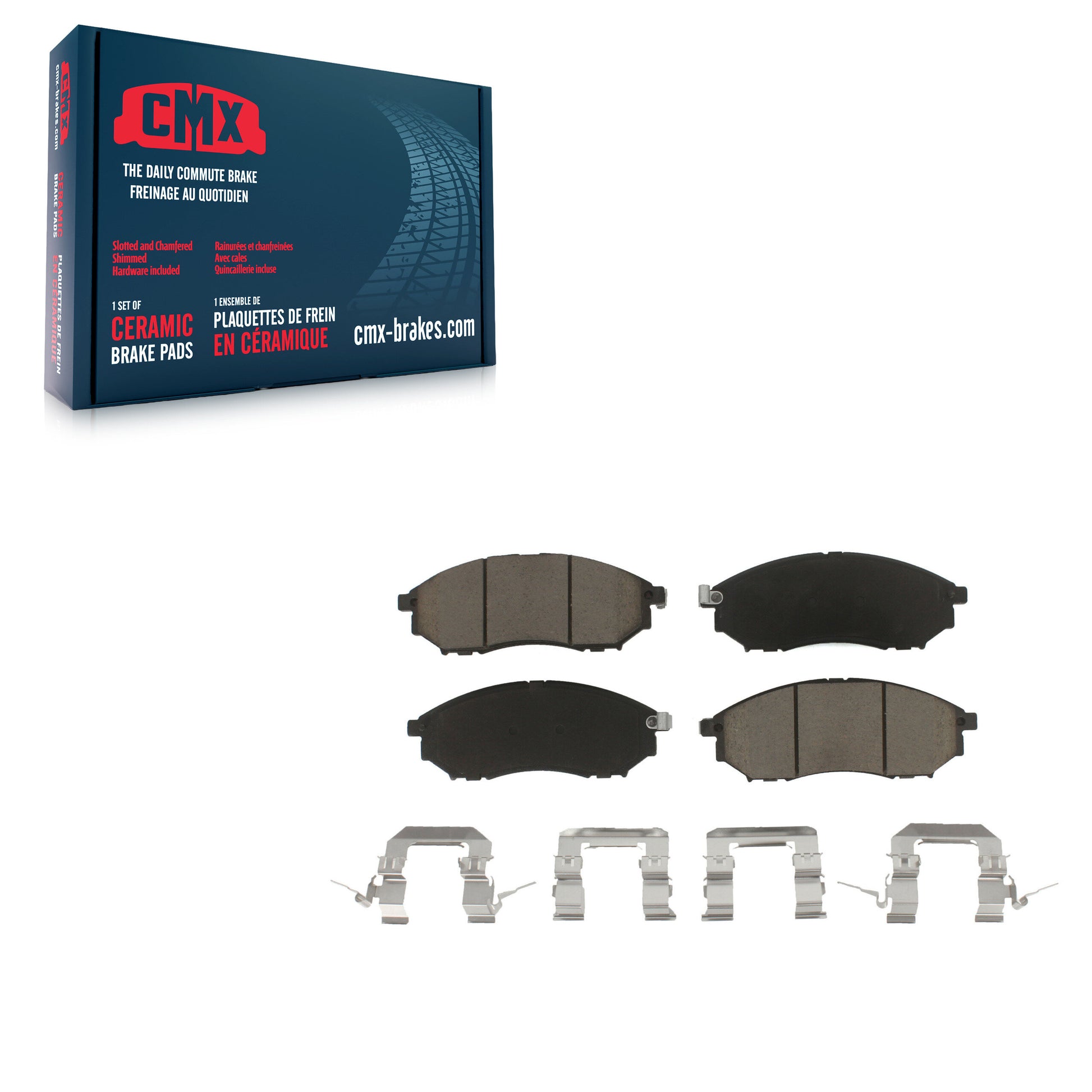 CMX CMX-D888 Disc Brake Pad for 2002-2020 INFINITI Q40, INFINITI Q70L, INFINITI QX70 - Front