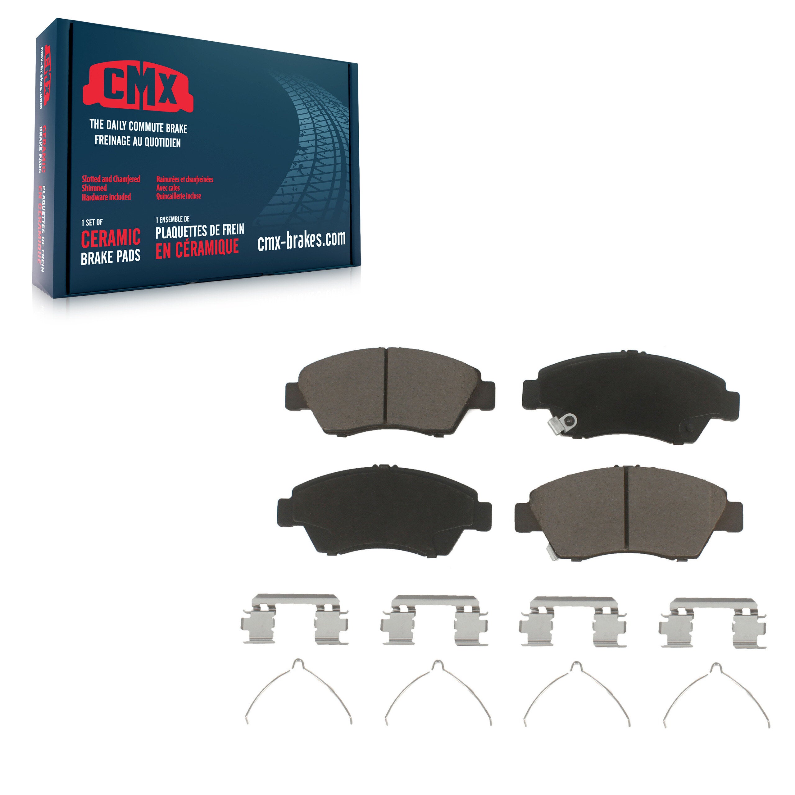 CMX CMX-D948 Disc Brake Pad for 1993-2020 Honda Fit, Acura ILX, Honda Civic - Front
