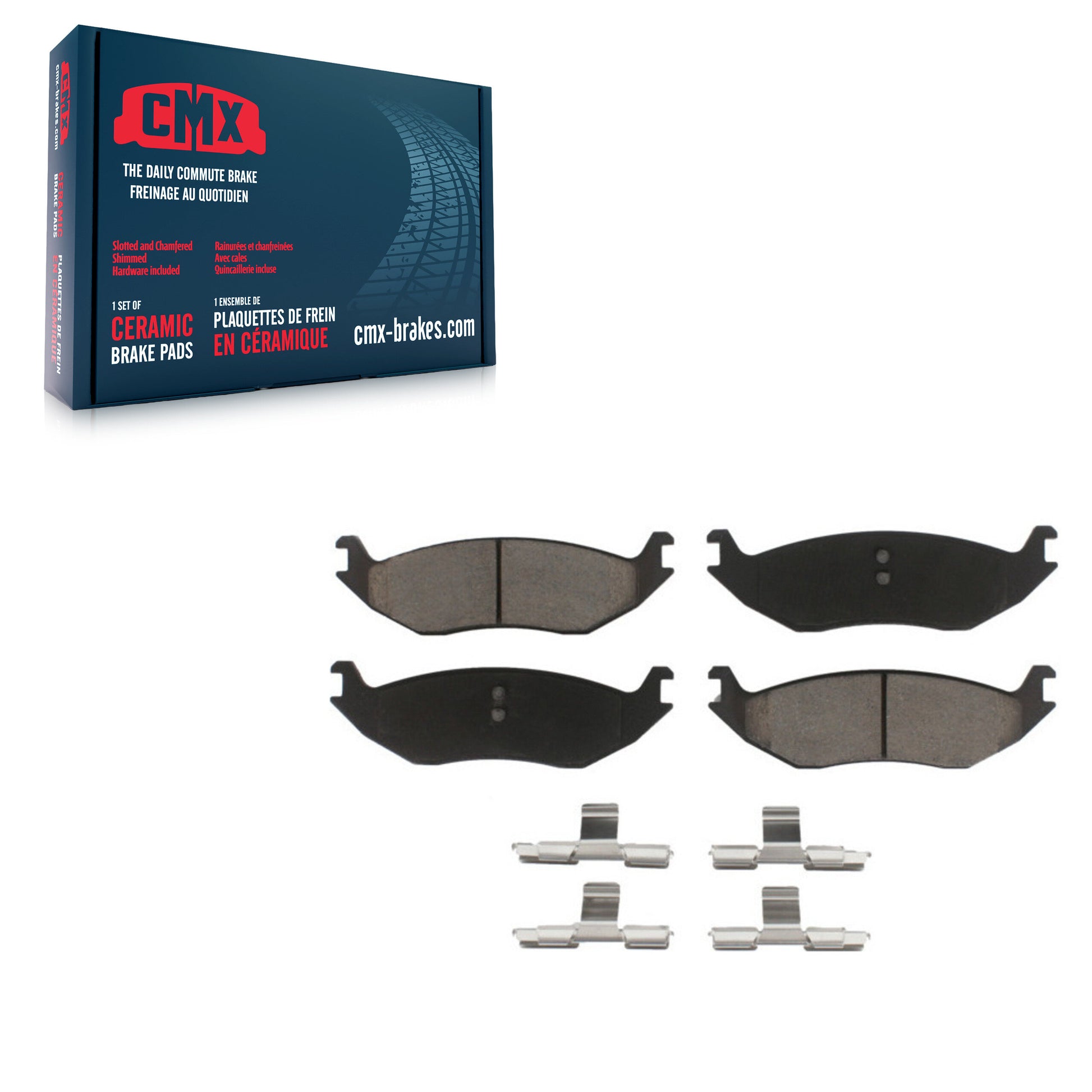 CMX CMX-D967 Disc Brake Pad for 2003-2023 Ram 1500 Classic, Ram 1500, Dodge Ram 1500 - Rear