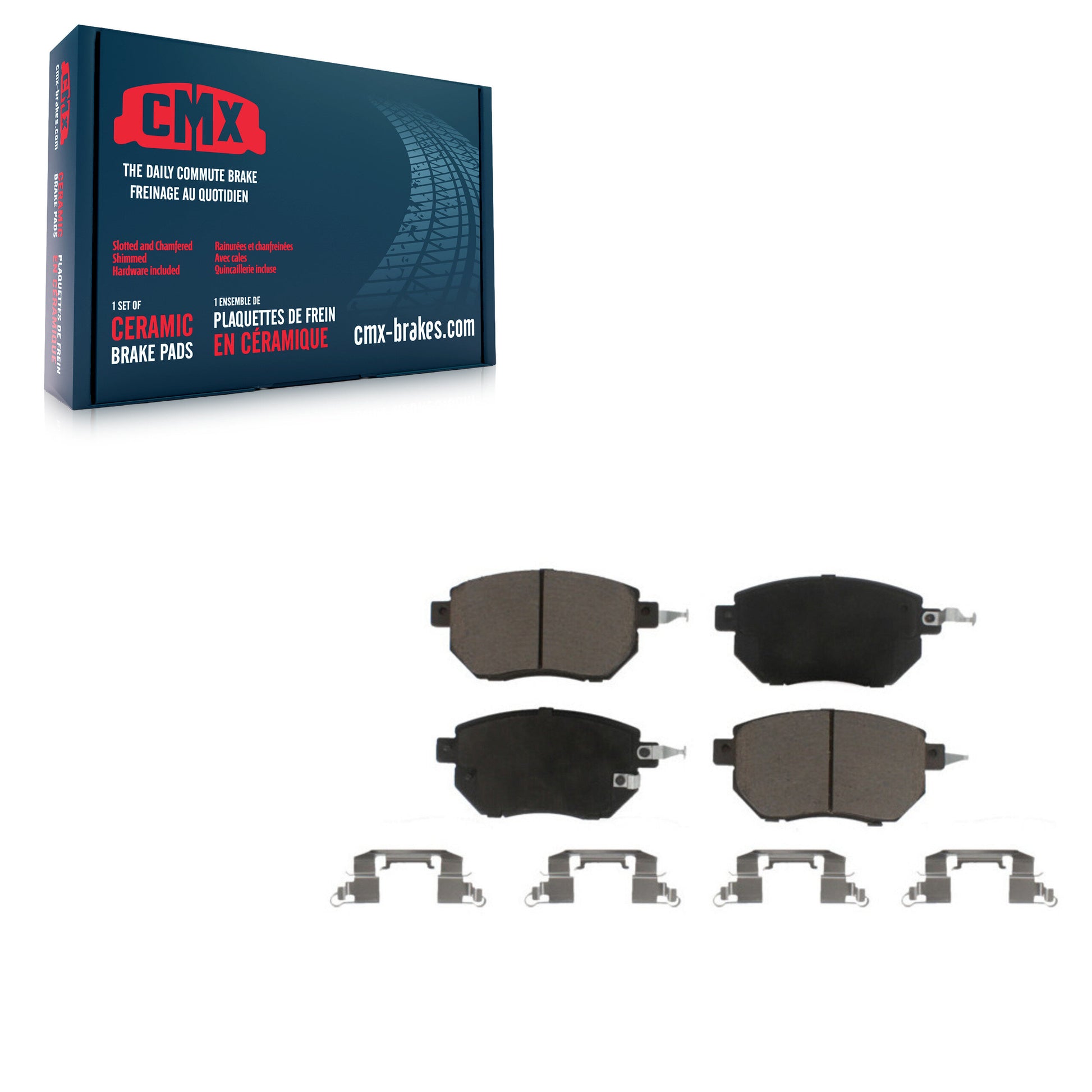 CMX CMX-D969 Disc Brake Pad for 2003-2012 Nissan Murano, INFINITI FX35, INFINITI FX45 - Front