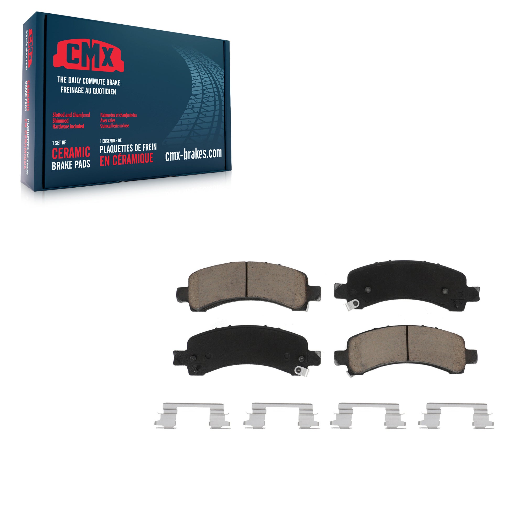 CMX CMX-D974A Disc Brake Pad for 2002-2014 Cadillac Escalade, Chevrolet Avalanche 1500, Chevrolet Express 1500 - Rear