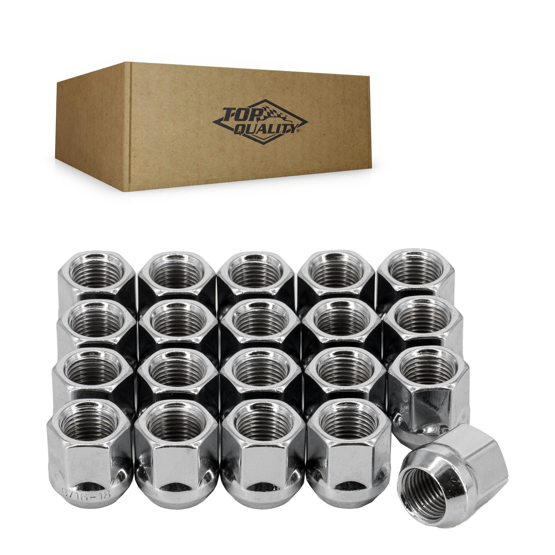 Top Quality CRM-40098 Wheel Lug Nut for 1980-2021 Ford E-350 Super Duty, Ram 1500, Ram 2500 - N/A