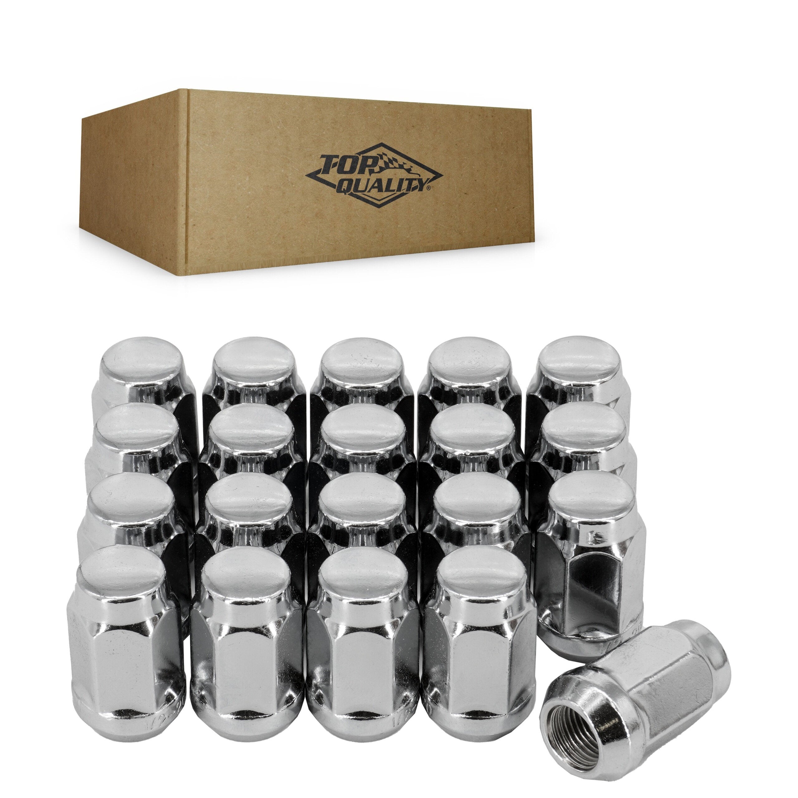 Top Quality CRM-41188 Wheel Lug Nut for 1980-2019 Ford Special Service Police Sedan, Ford Police Interceptor Sedan, Ford Police Interceptor Utility - N/A