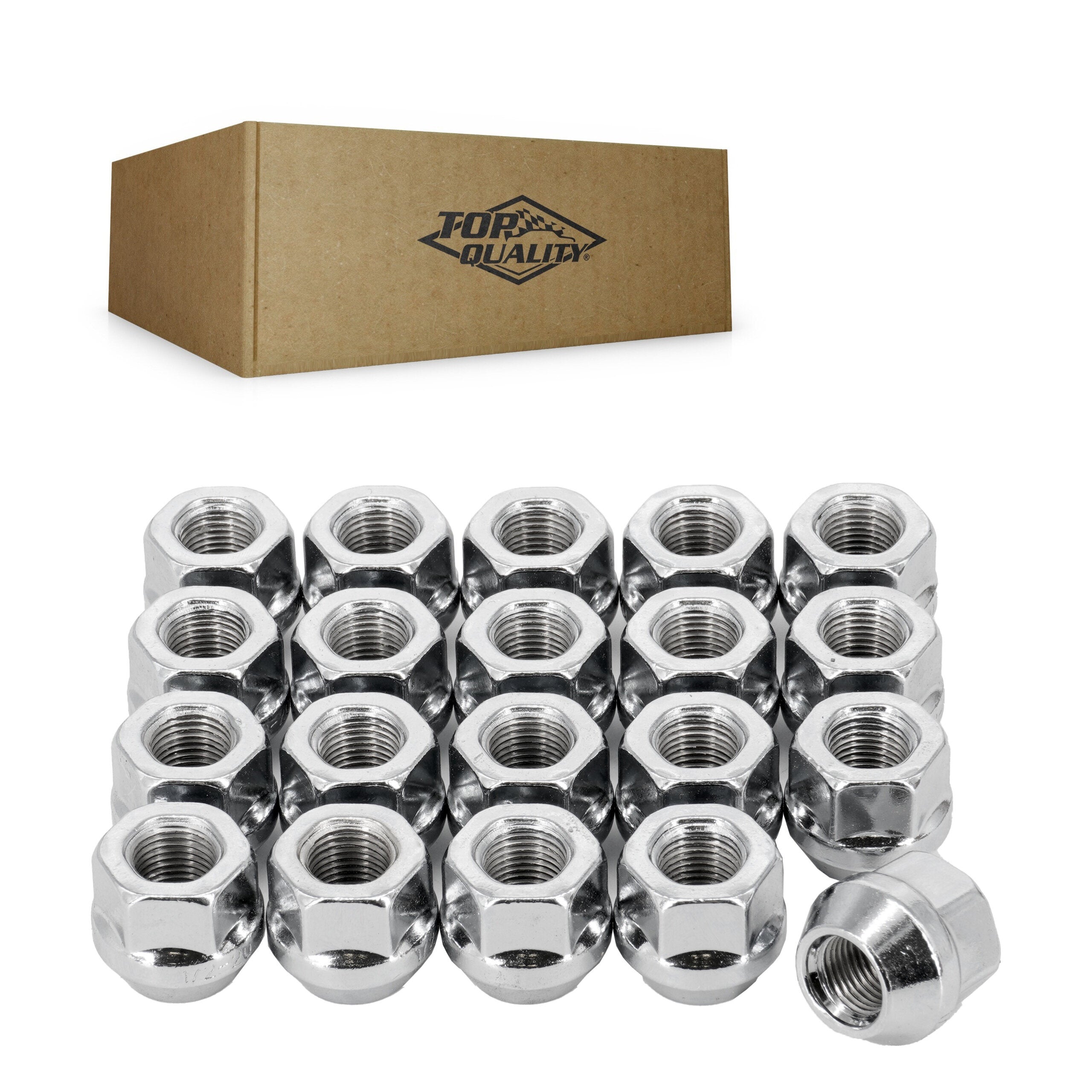 Top Quality CRM-90088 Wheel Lug Nut for 1980-2019 Ford Special Service Police Sedan, Ford Police Interceptor Sedan, Ford Police Interceptor Utility - N/A