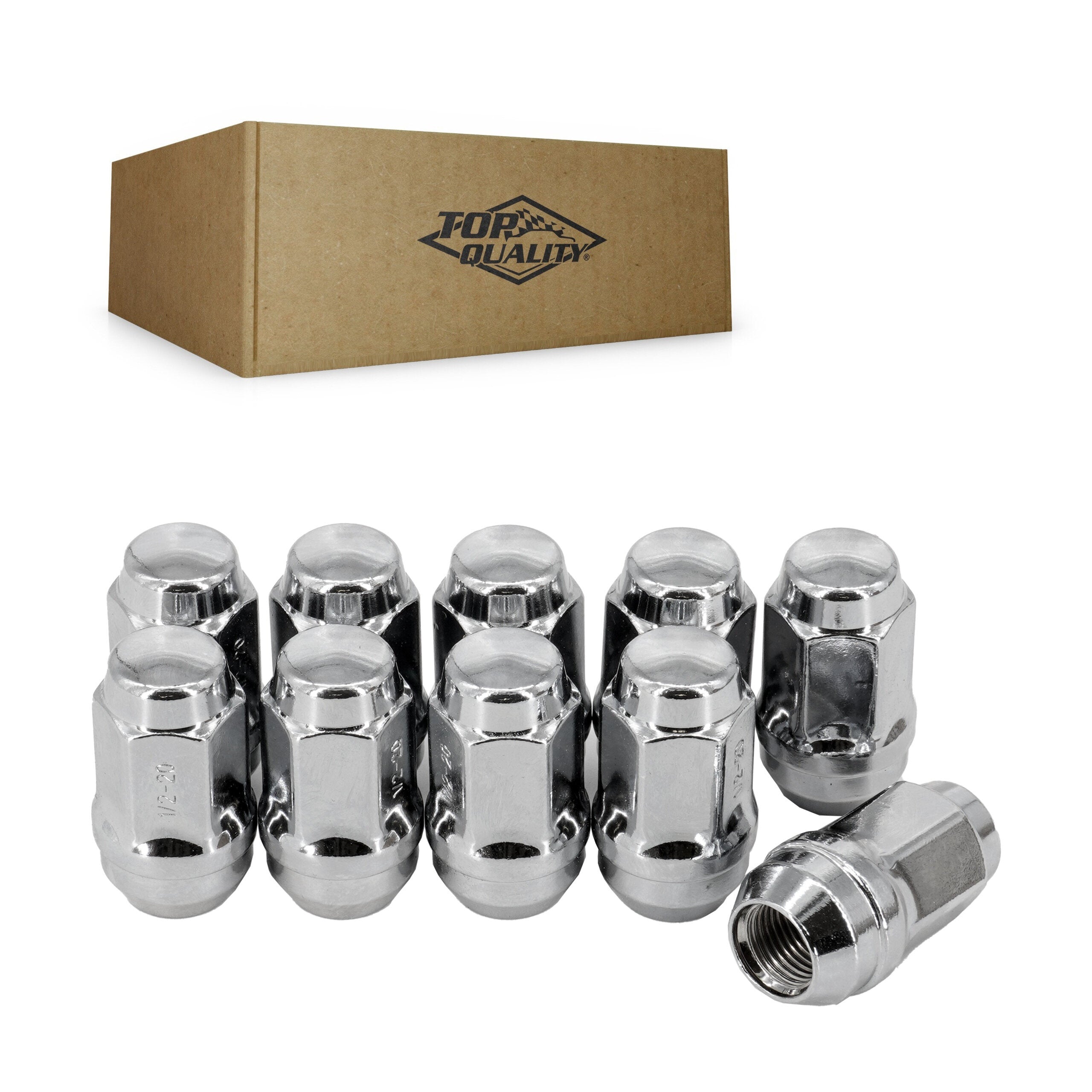 Top Quality CRM-N2015 Wheel Lug Nut for 1980-2019 Ford Special Service Police Sedan, Ford Police Interceptor Sedan, Ford Police Interceptor Utility - N/A