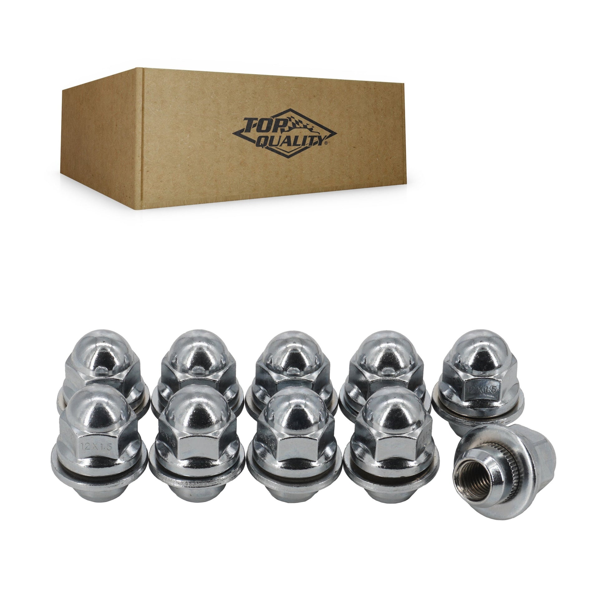 Top Quality CRM-N2210 Wheel Lug Nut for 1980-2023 Mitsubishi Eclipse Cross, Toyota Corolla Cross, Lexus ES250 - N/A