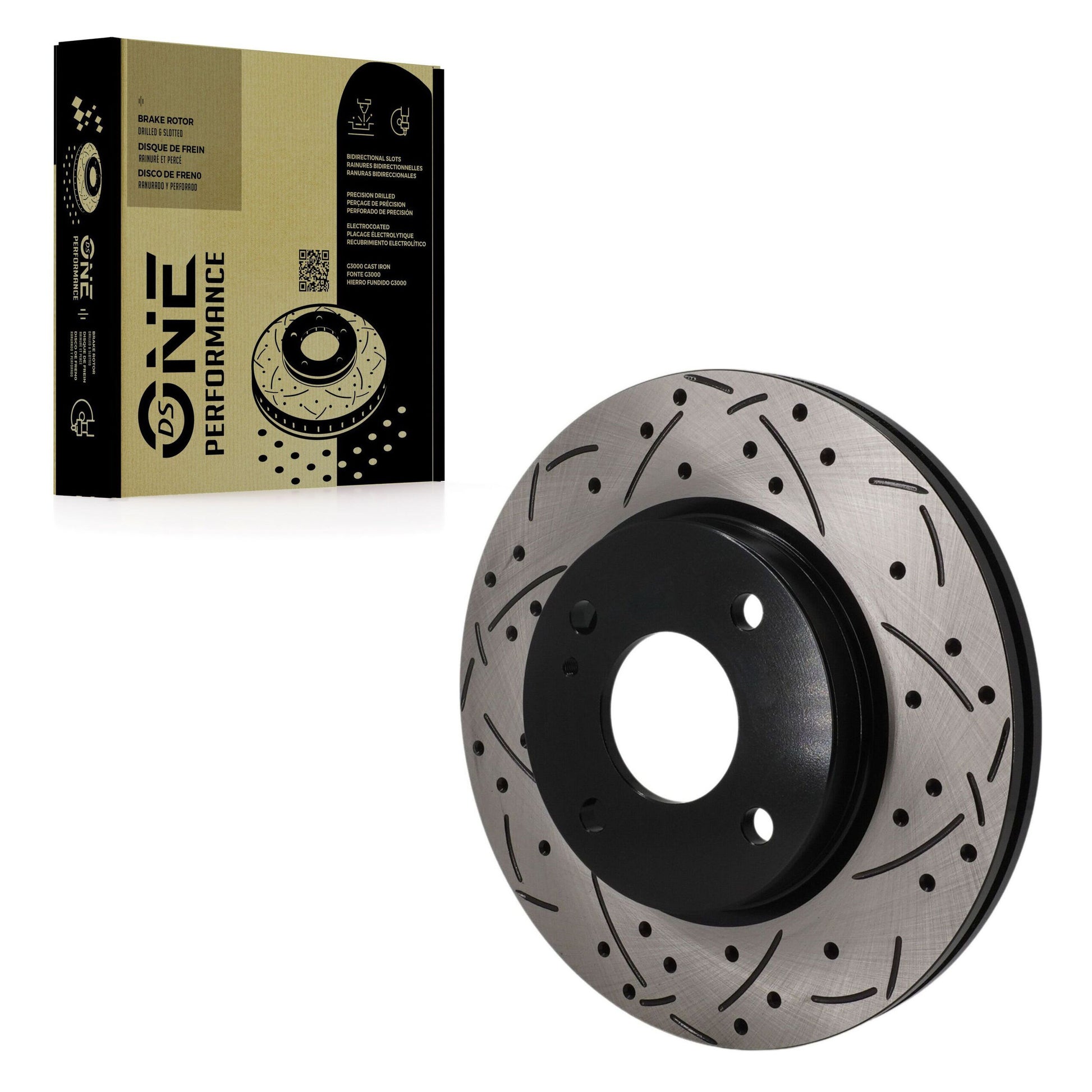 DS-One DS1-680822 Disc Brake Rotor for 2011-2019 Ford Fiesta - Front