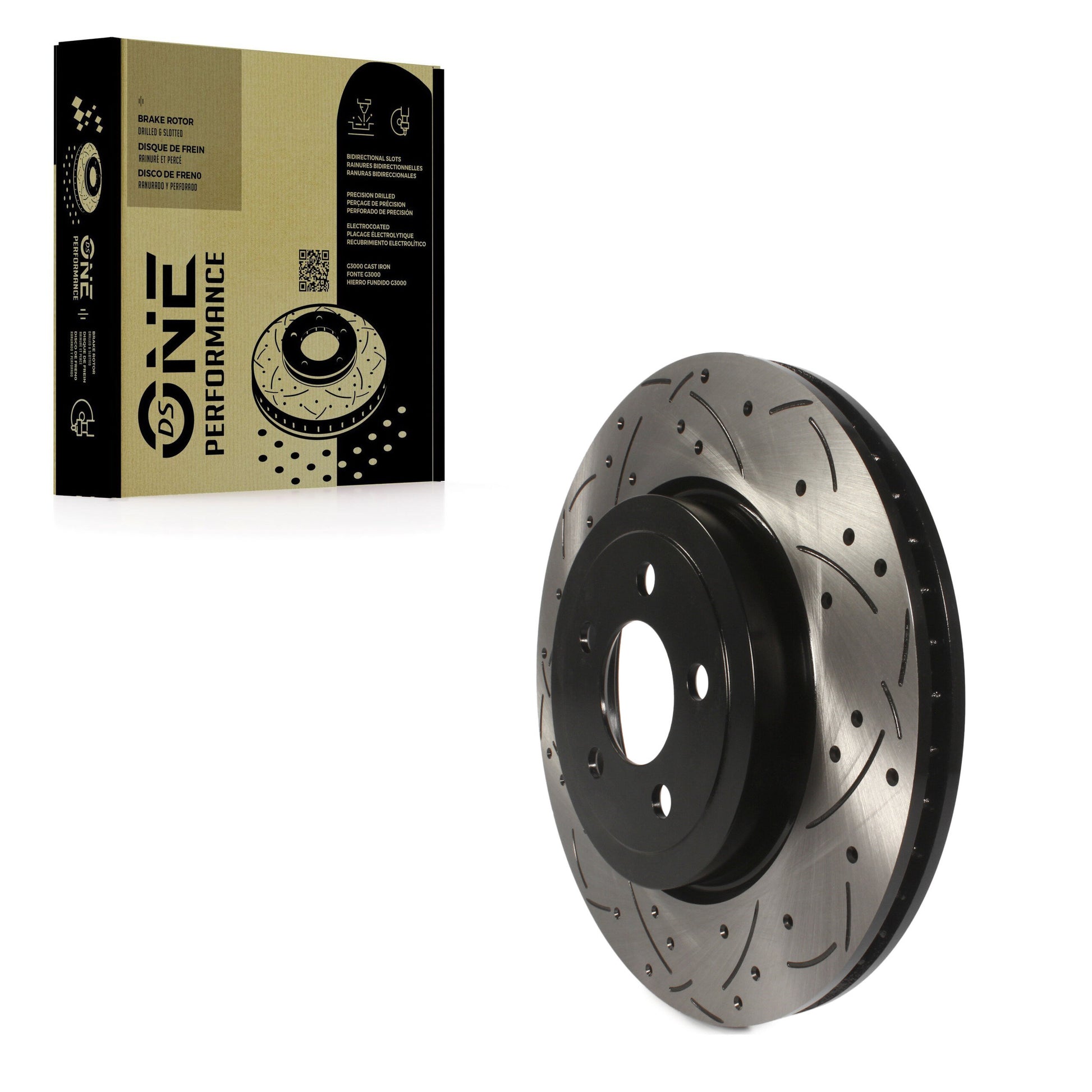 DS-One DS1-780256 Disc Brake Rotor for 2005-2023 Dodge Charger, Chrysler 300, Dodge Challenger - Front