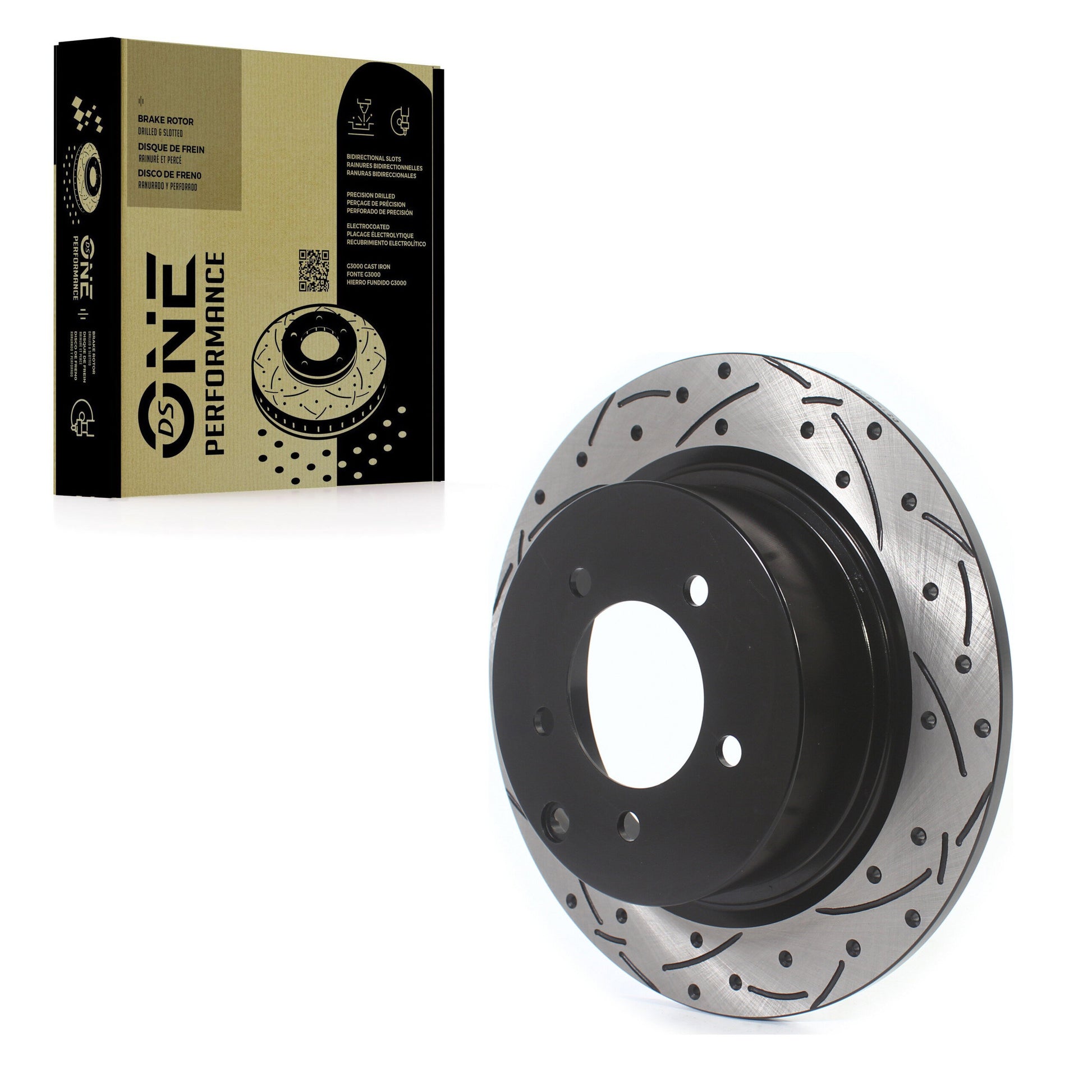 DS-One DS1-780541 Disc Brake Rotor for 2007-2017 Mitsubishi Lancer, Mitsubishi Outlander, Chrysler 200 - Rear