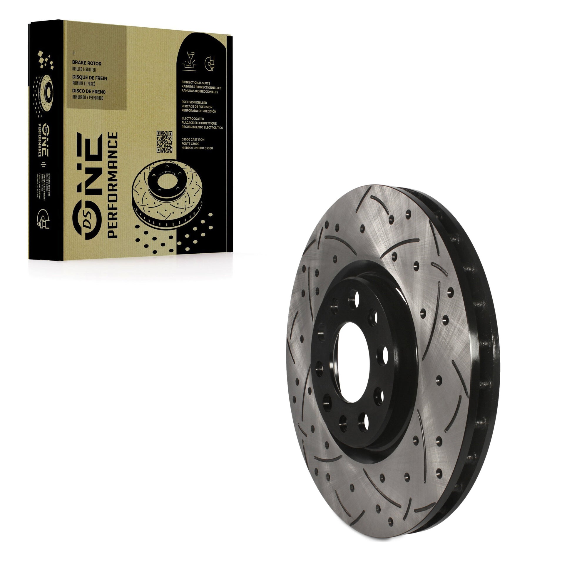 DS-One DS1-780995 Disc Brake Rotor for 2013-2023 Jeep Compass, Fiat 500X, Chrysler 200 - Front